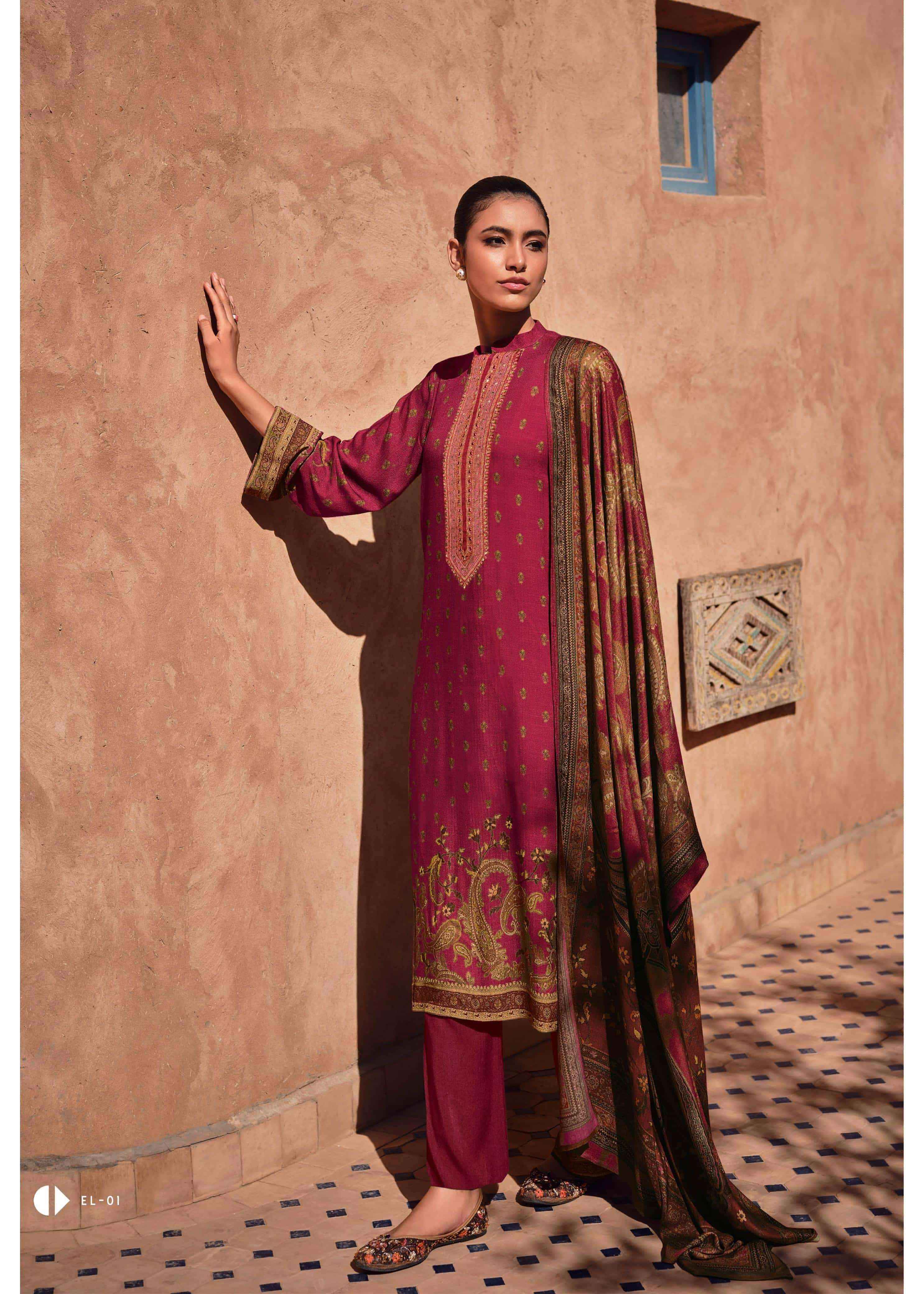 Varsha Ella Fancy Digital Printed Muslin Dress Material Wholesale Collection ( 6 Pcs Catalog )