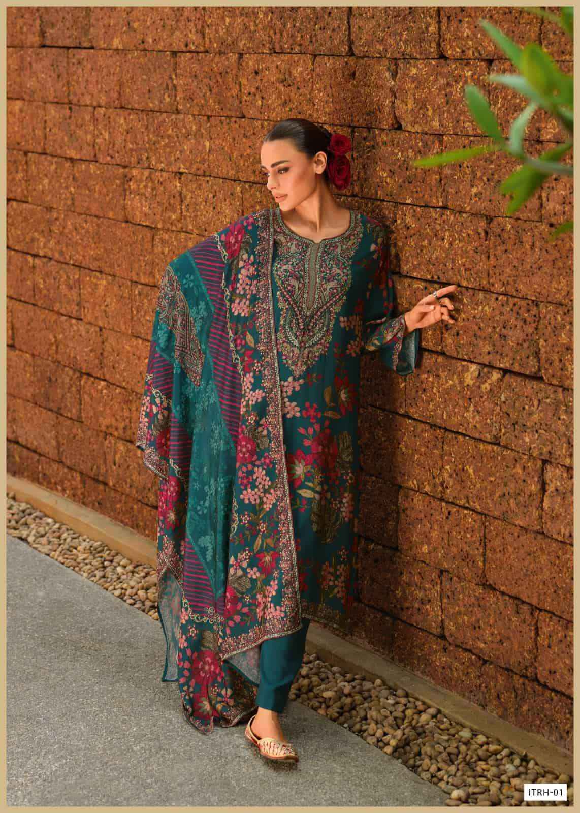Varsha Fashion Itrh Silk Ladies Ladies Dress Material Wholesale Price ( 6 Pcs Catalogue )