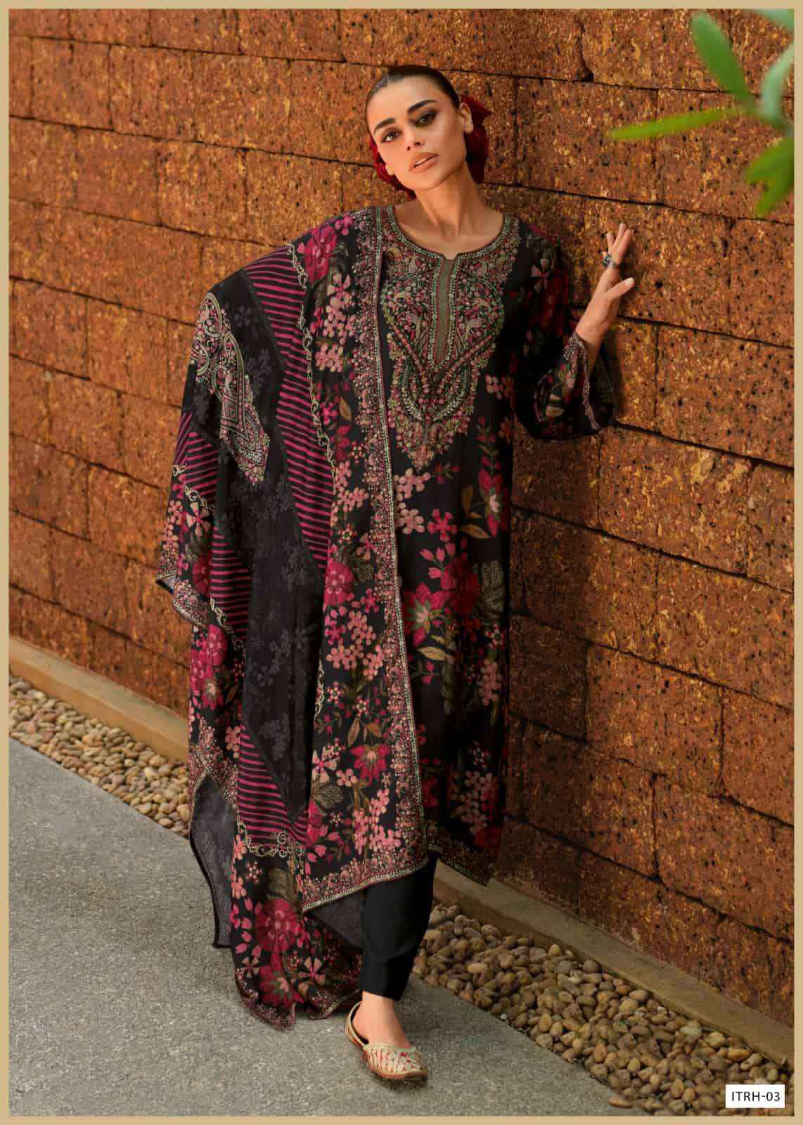 Varsha Fashion Itrh Silk Ladies Ladies Dress Material Wholesale Price ( 6 Pcs Catalogue )