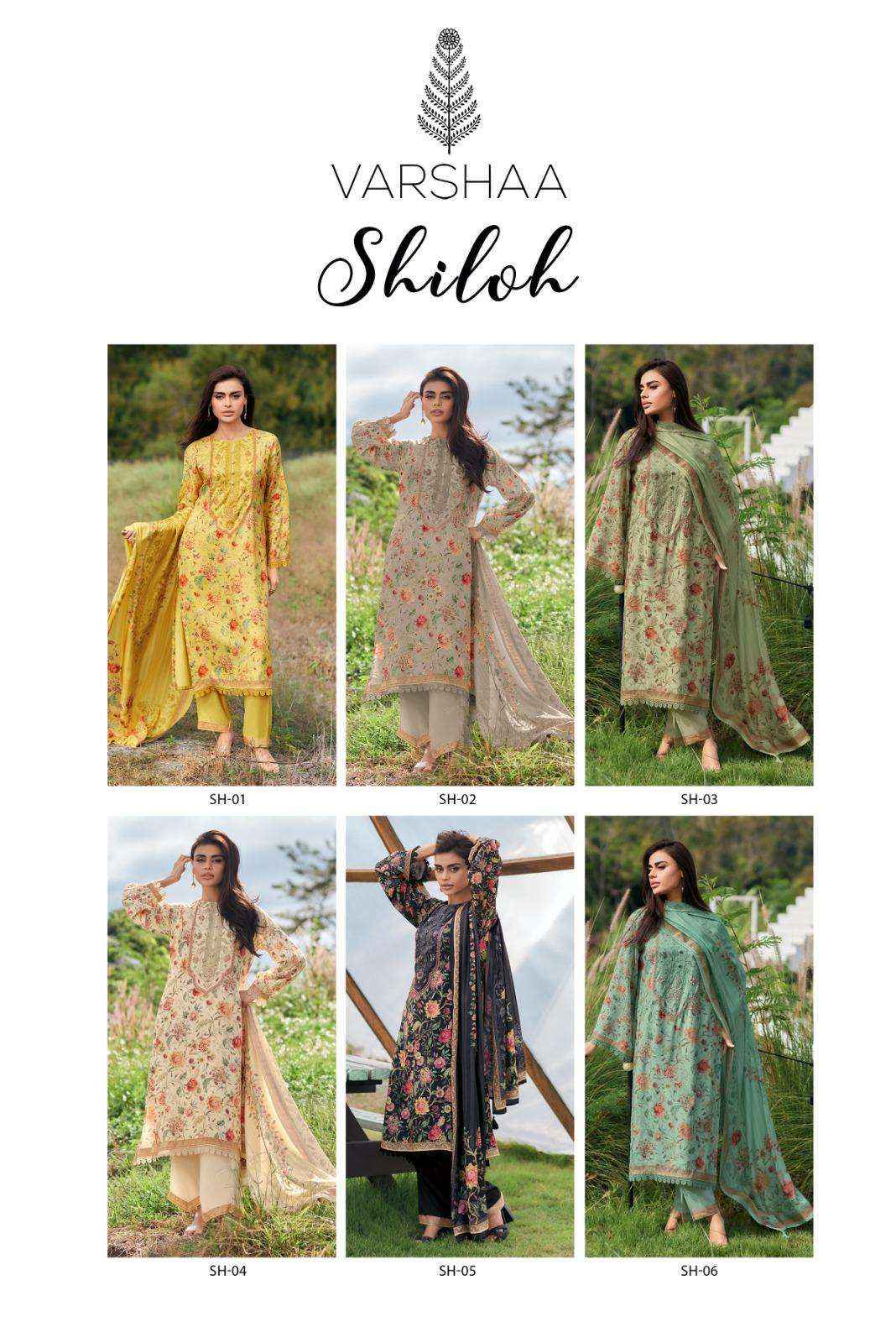 Varsha Fashion Shiloh Digital Printed Cotton Wholesale Textile Market Surat ( 6 Pcs Catalogue )