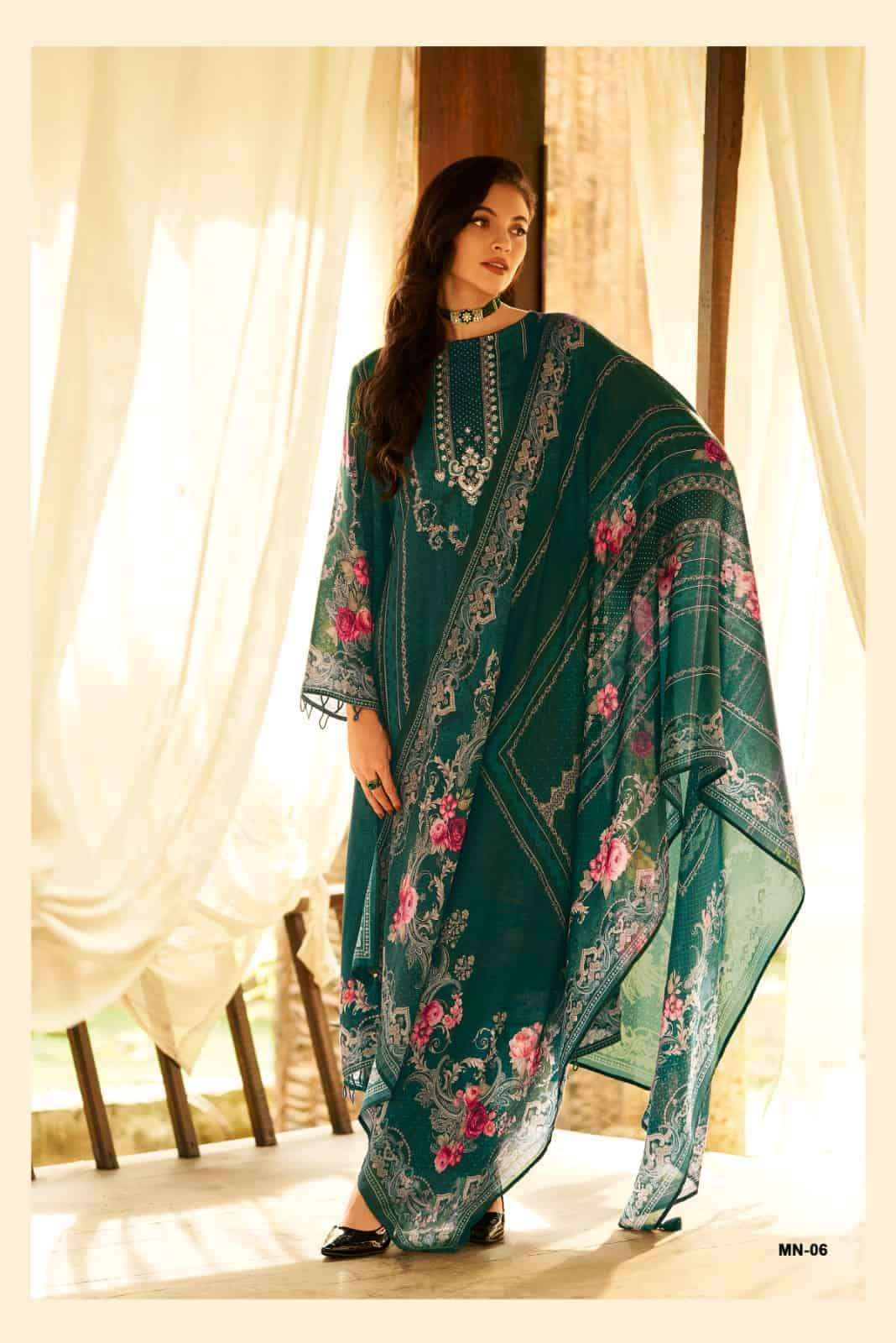 Varsha Mian Modal Satin Dress Material Wholesale Dealer In Surat ( 6 Pcs Catalogue )