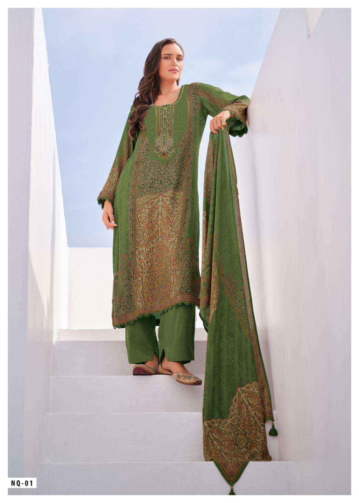 Varsha Naqashi Exclusive Modal Satin Ladies Suit Collection ( 5 Pcs Catalog )