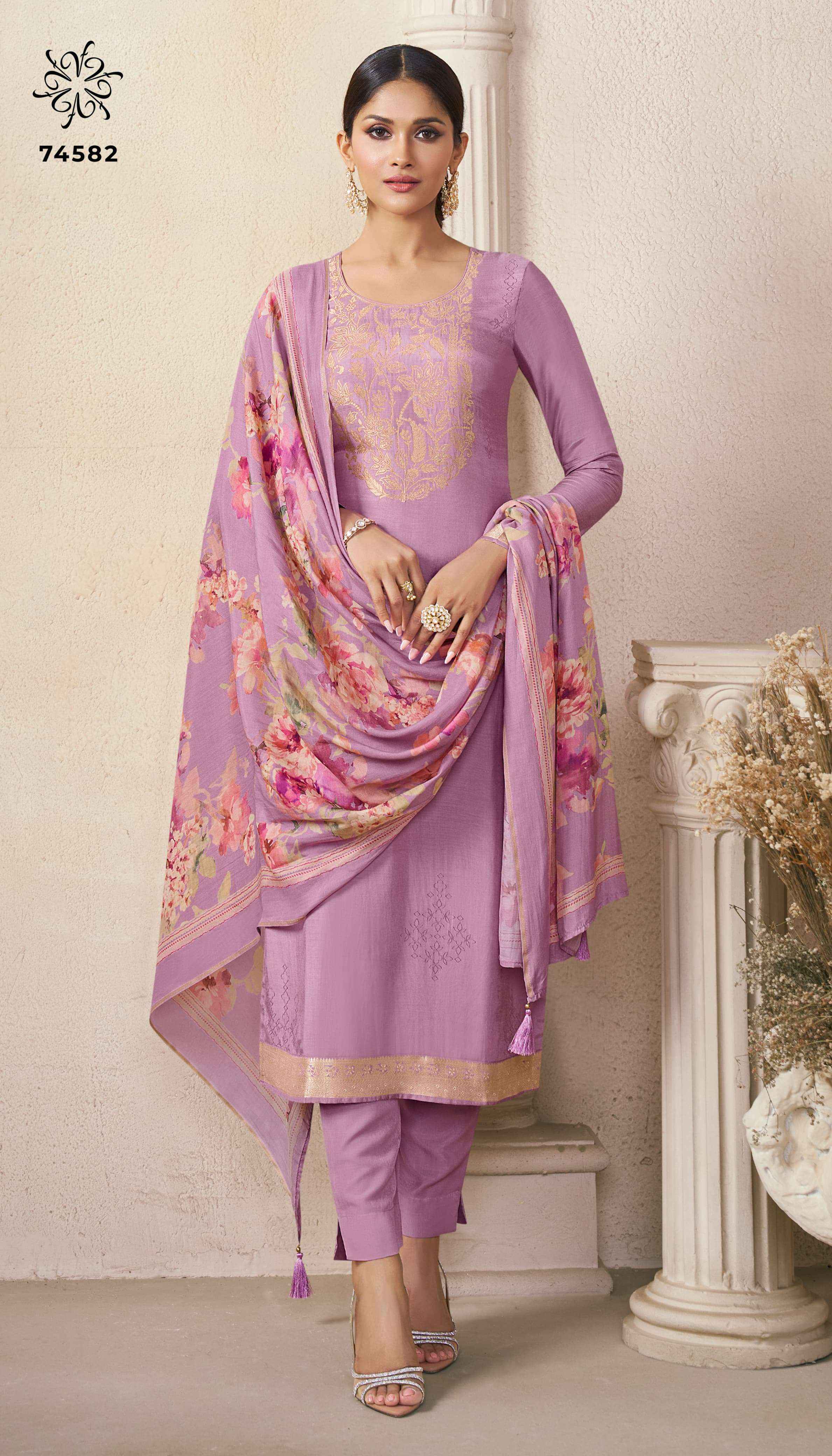 Vinay Fashion Kuleesh Navya Vol 2 Viscose Dress Material Collection ( 4 Pcs Catalog )