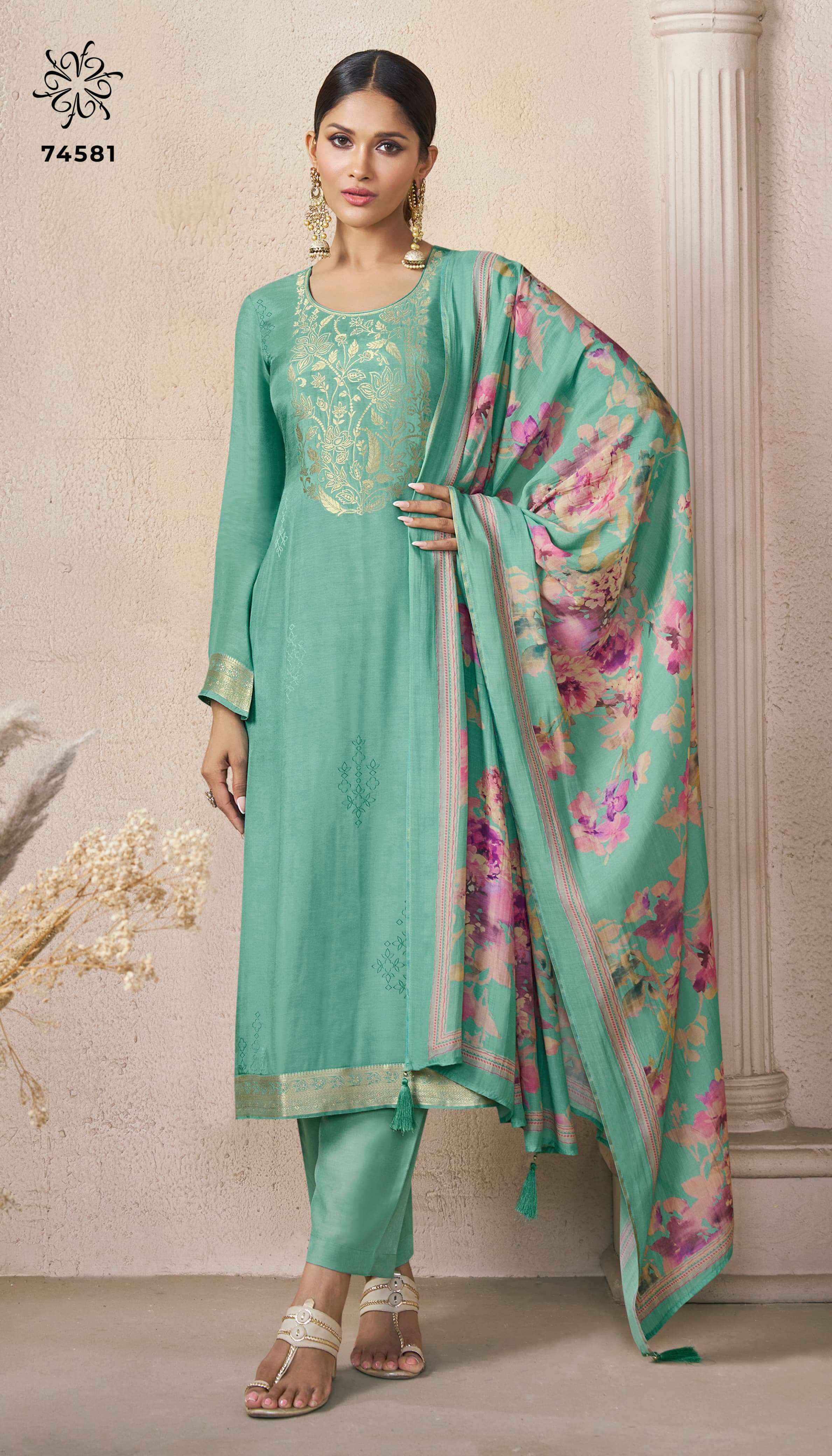 Vinay Fashion Kuleesh Navya Vol 2 Viscose Dress Material Collection ( 4 Pcs Catalog )