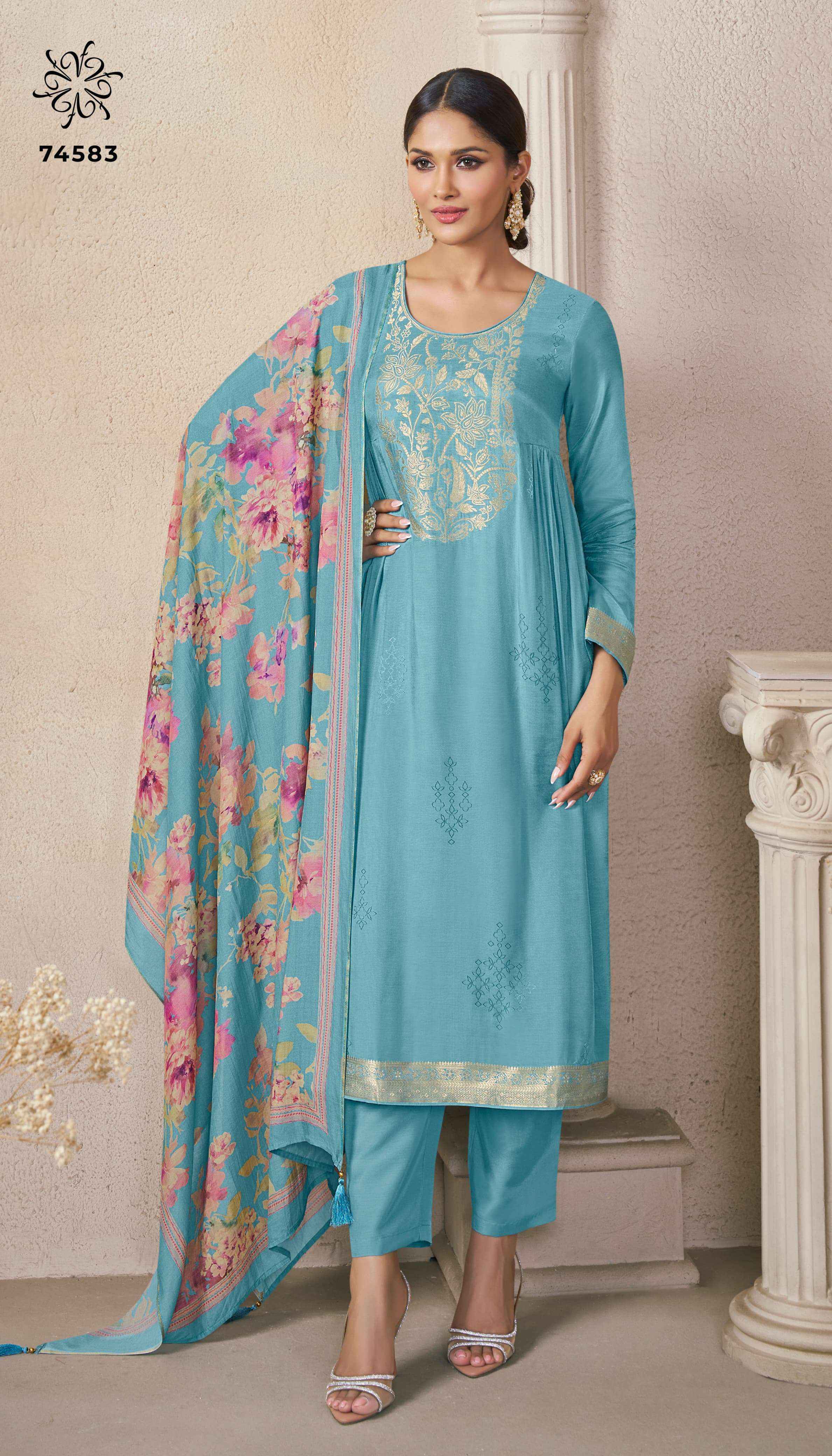 Vinay Fashion Kuleesh Navya Vol 2 Viscose Dress Material Collection ( 4 Pcs Catalog )