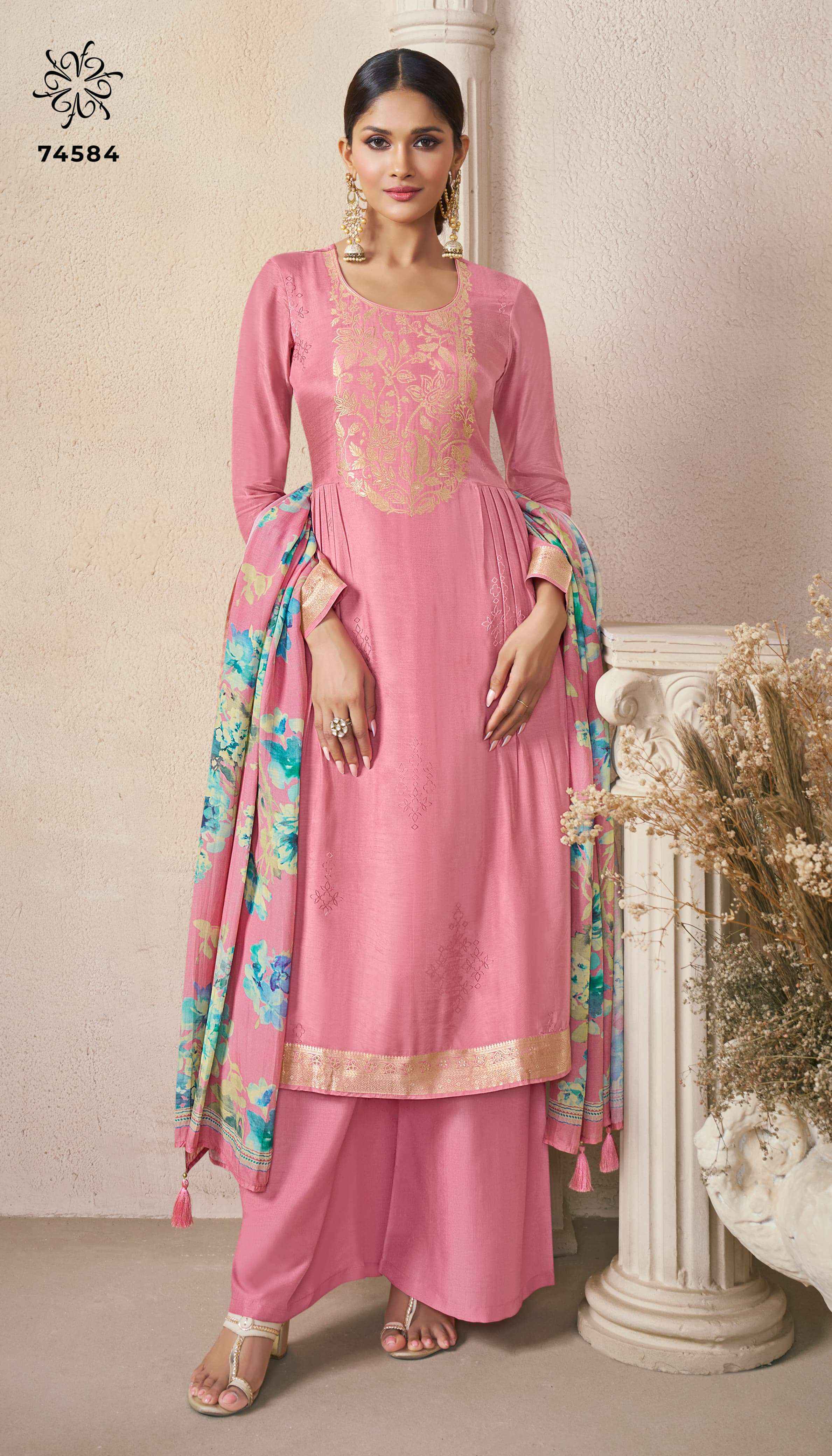 Vinay Fashion Kuleesh Navya Vol 2 Viscose Dress Material Collection ( 4 Pcs Catalog )