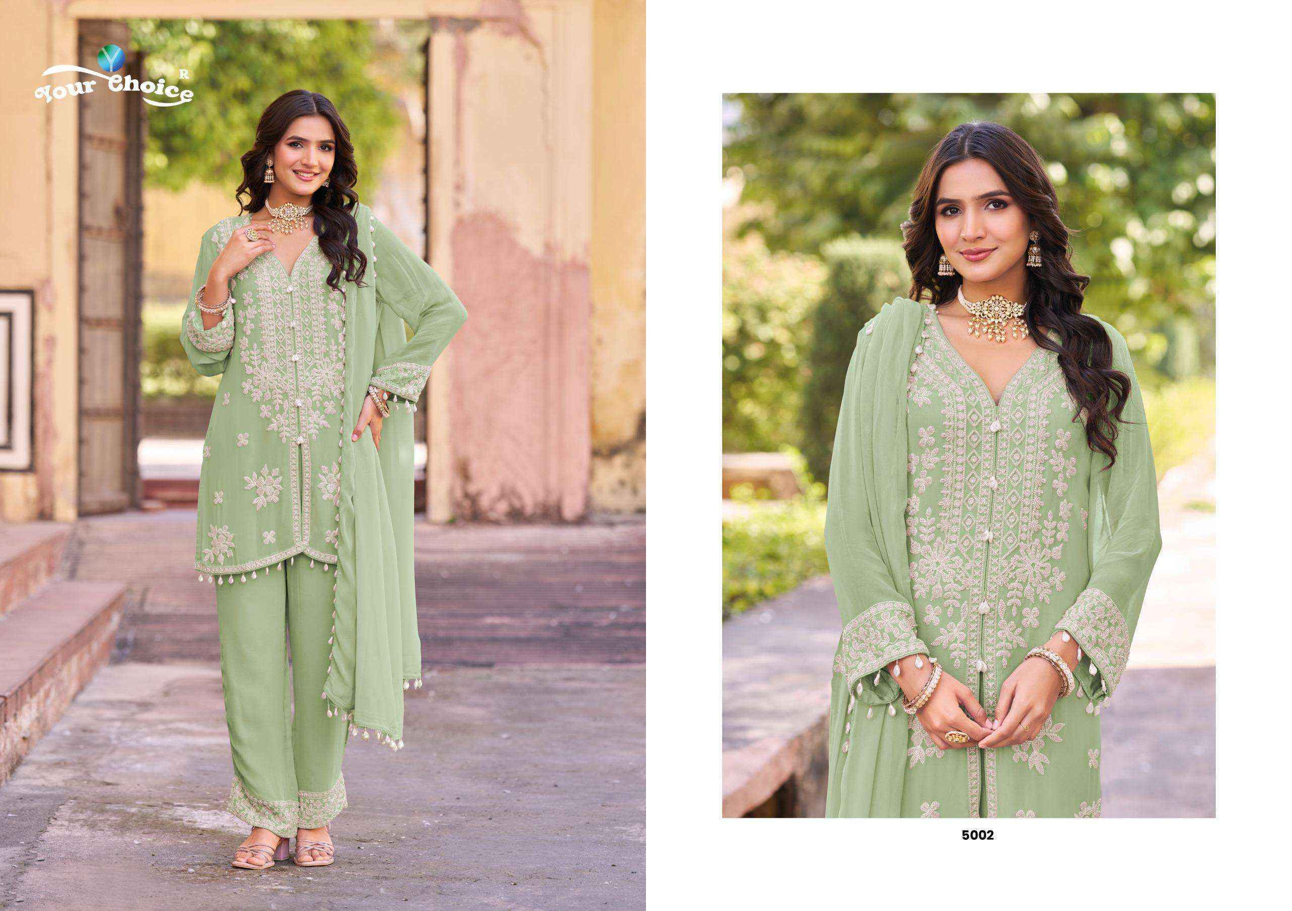Your Choice Delta Readymade Chinon Dress Collection ( 3 Pcs Catalog )