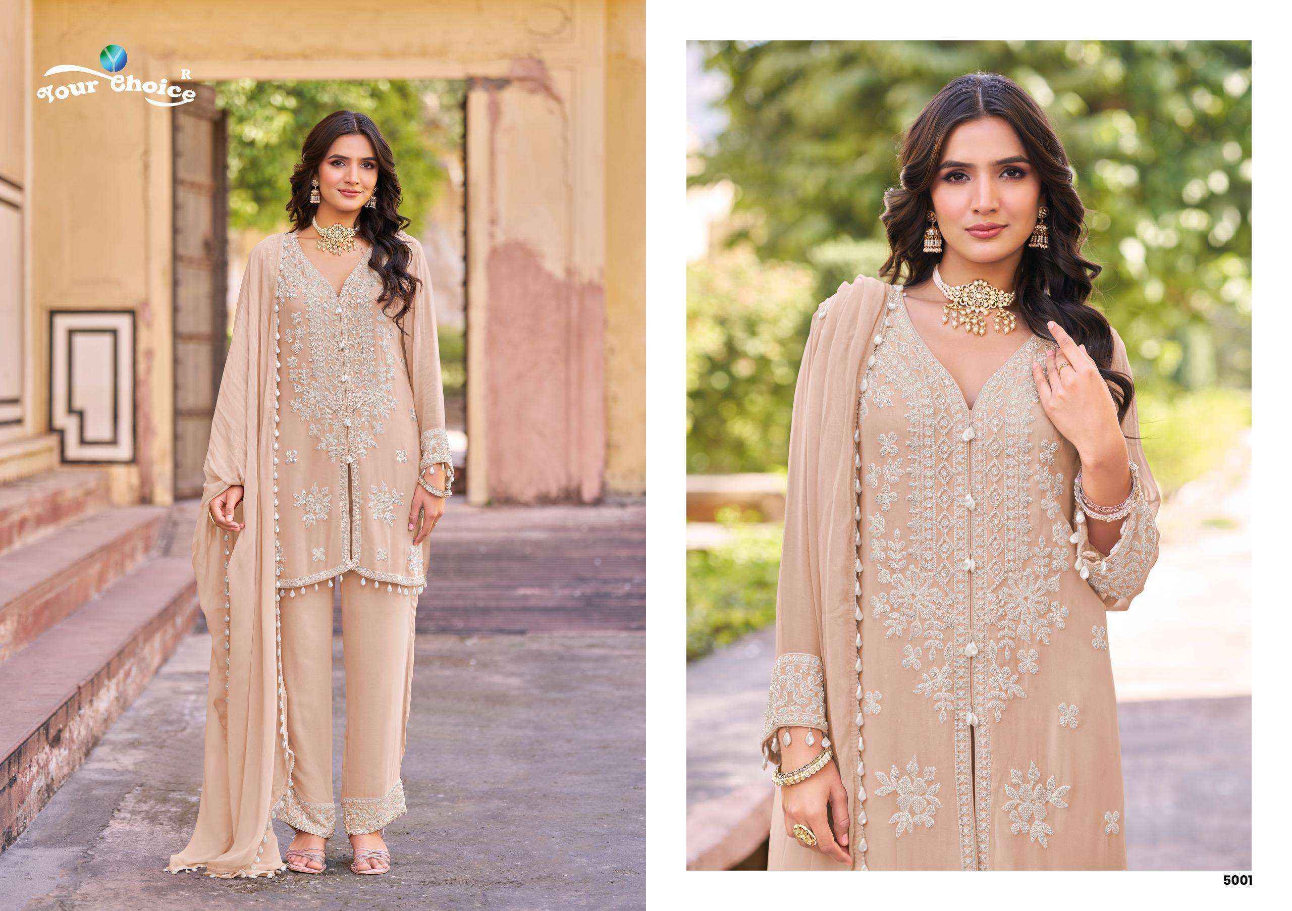 Your Choice Delta Readymade Chinon Dress Collection ( 3 Pcs Catalog )