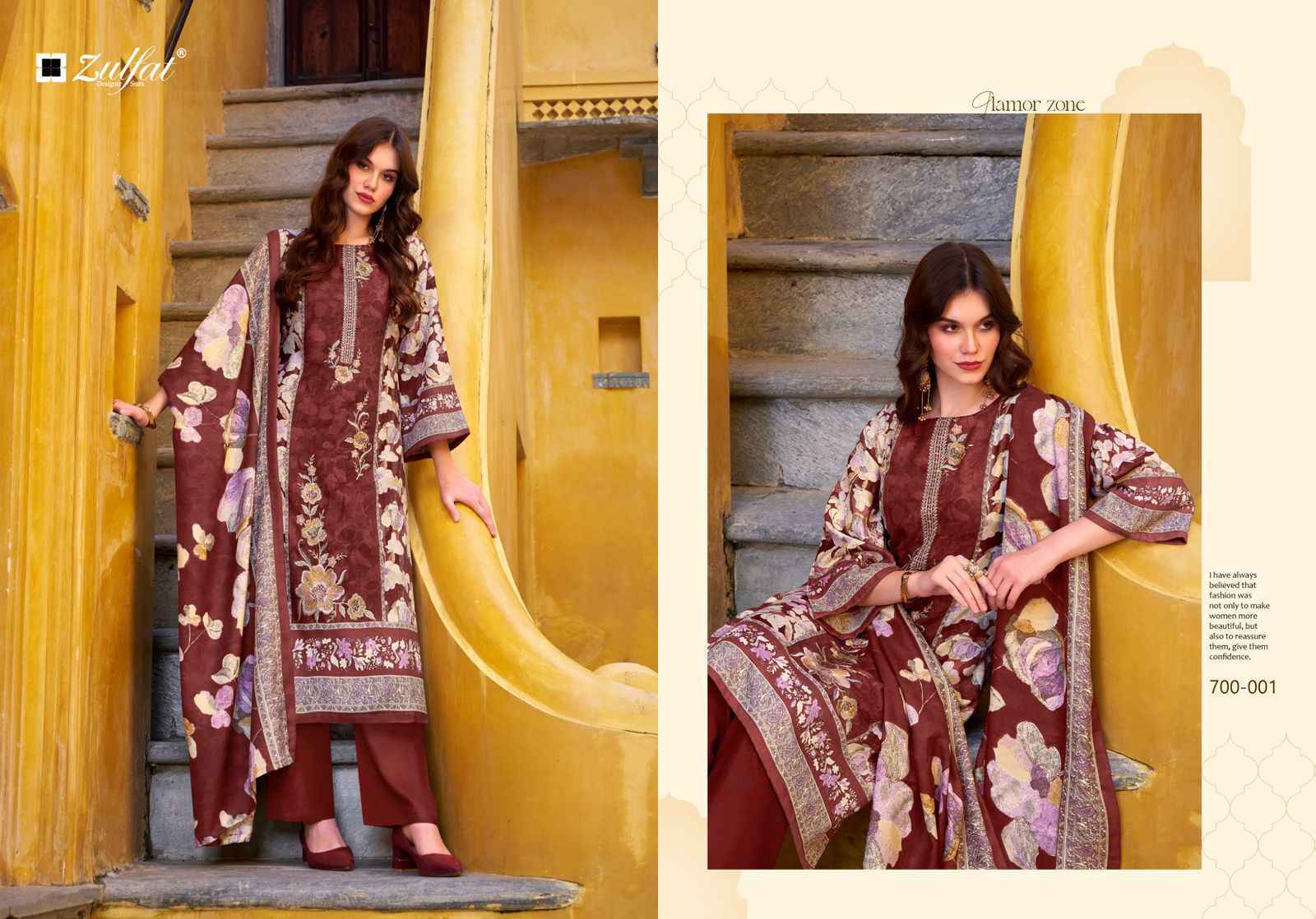 Zulfat Meenakaari Jam Cotton Dress Material Collection ( 6 Pcs Catalog )