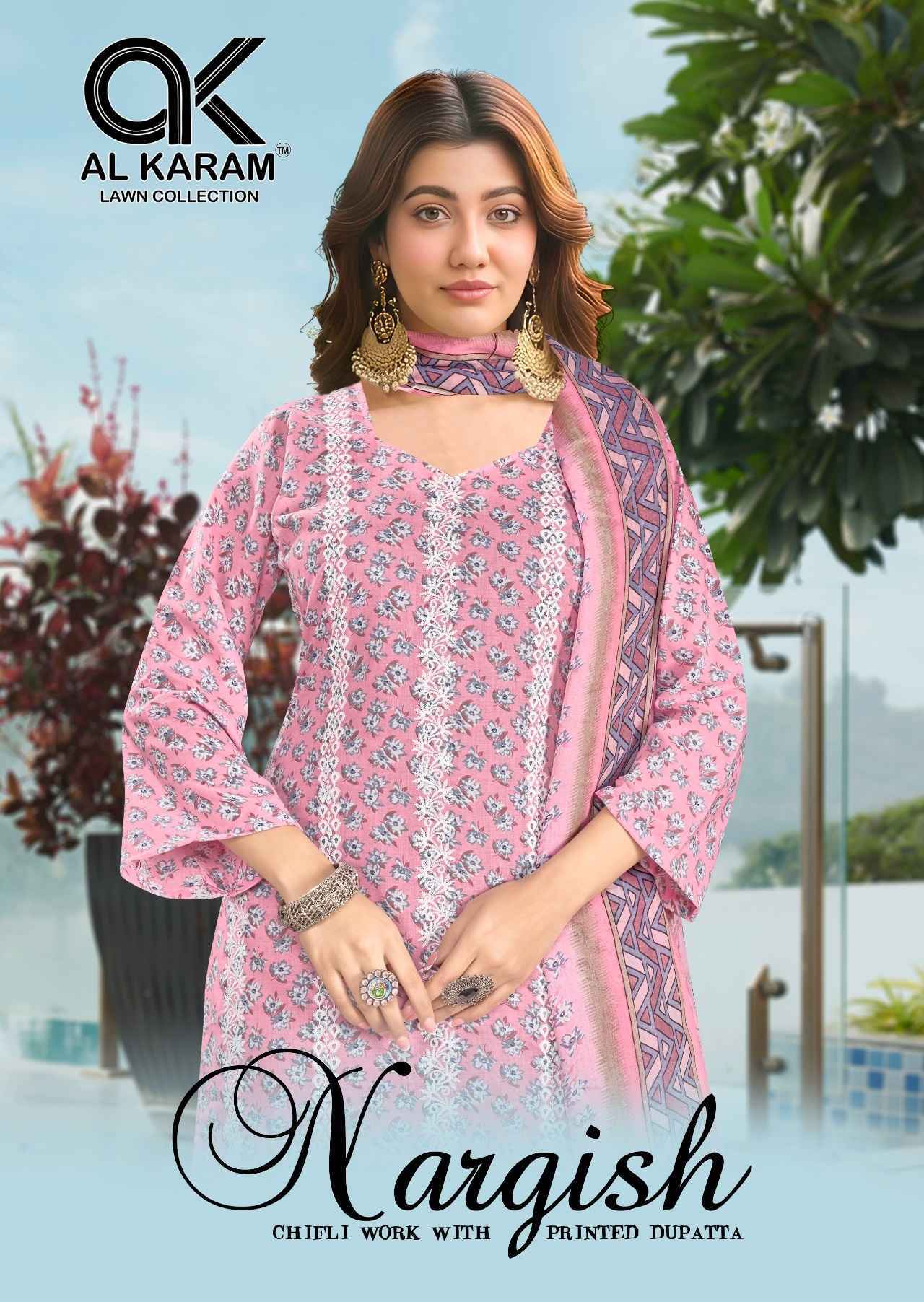 Al Karam Nargis Cotton Dress Material Wholesale Collection ( 4 Pcs Catalog )