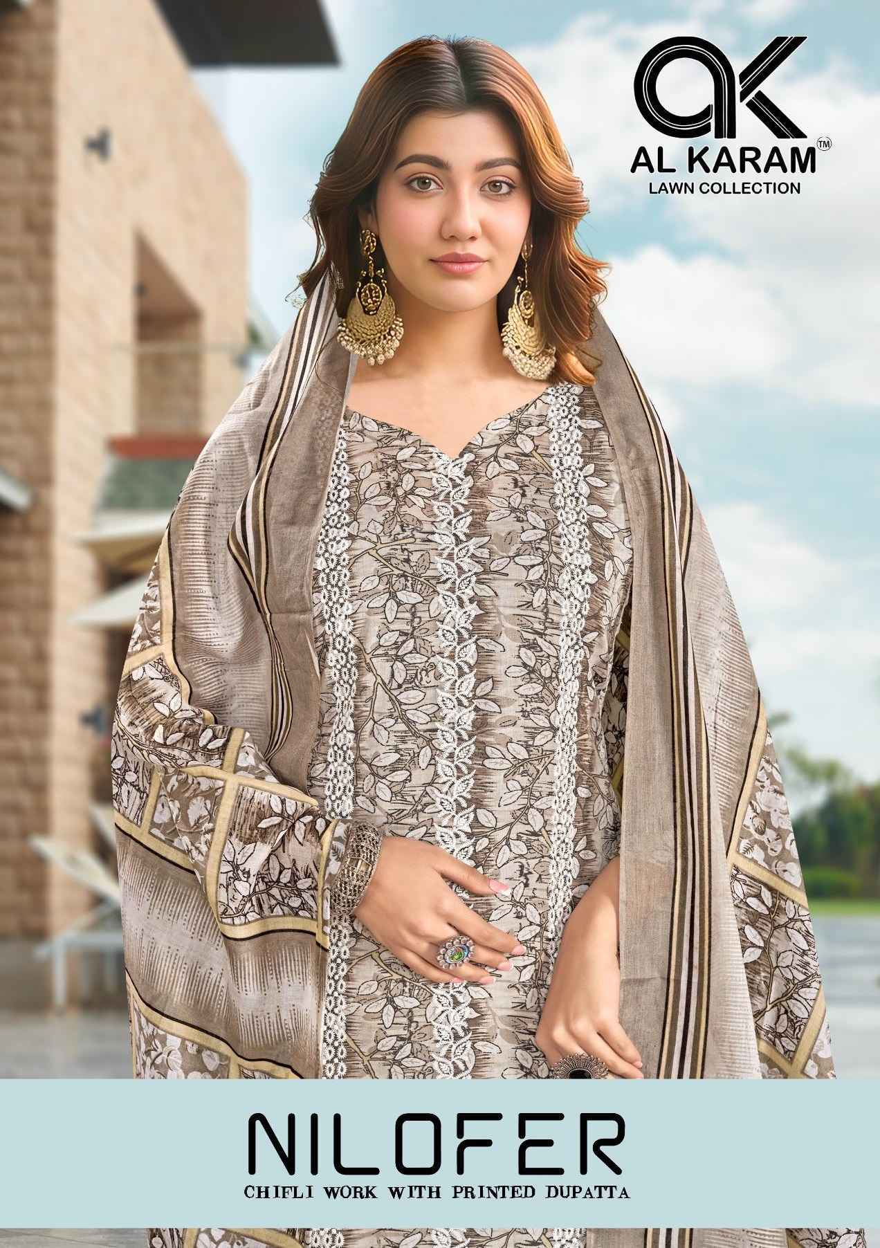 Al Karam Nilofer Cotton Dress Material Wholesale Collection ( 4 Pcs Catalog )