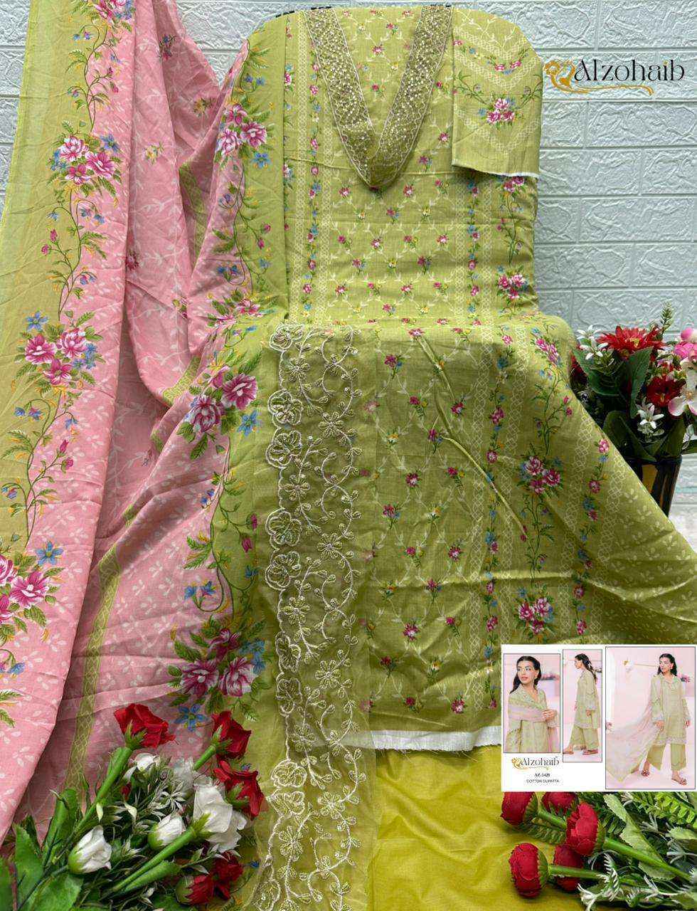 Al Zohaib Itrh Vol 1 Cotton Dress Material Wholesale Price ( 4 Pcs Catalog )