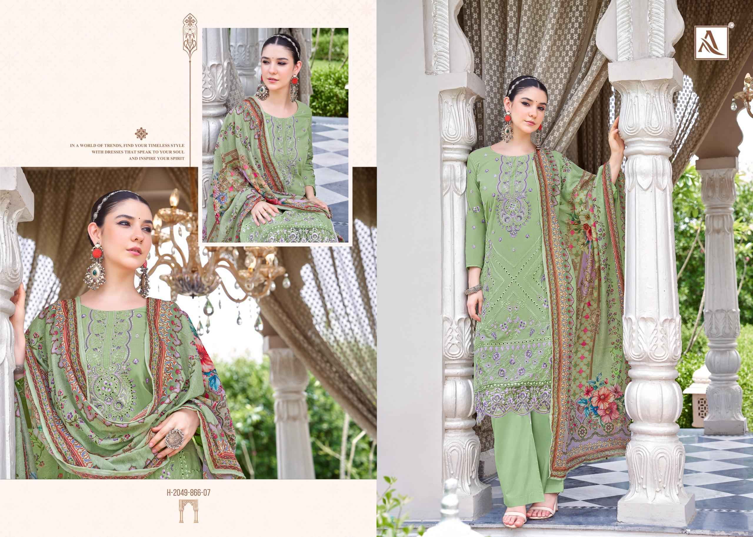 Alok Naqshi Cambric Lawn Material Wholesale Collection ( 8 Pcs Catalog )