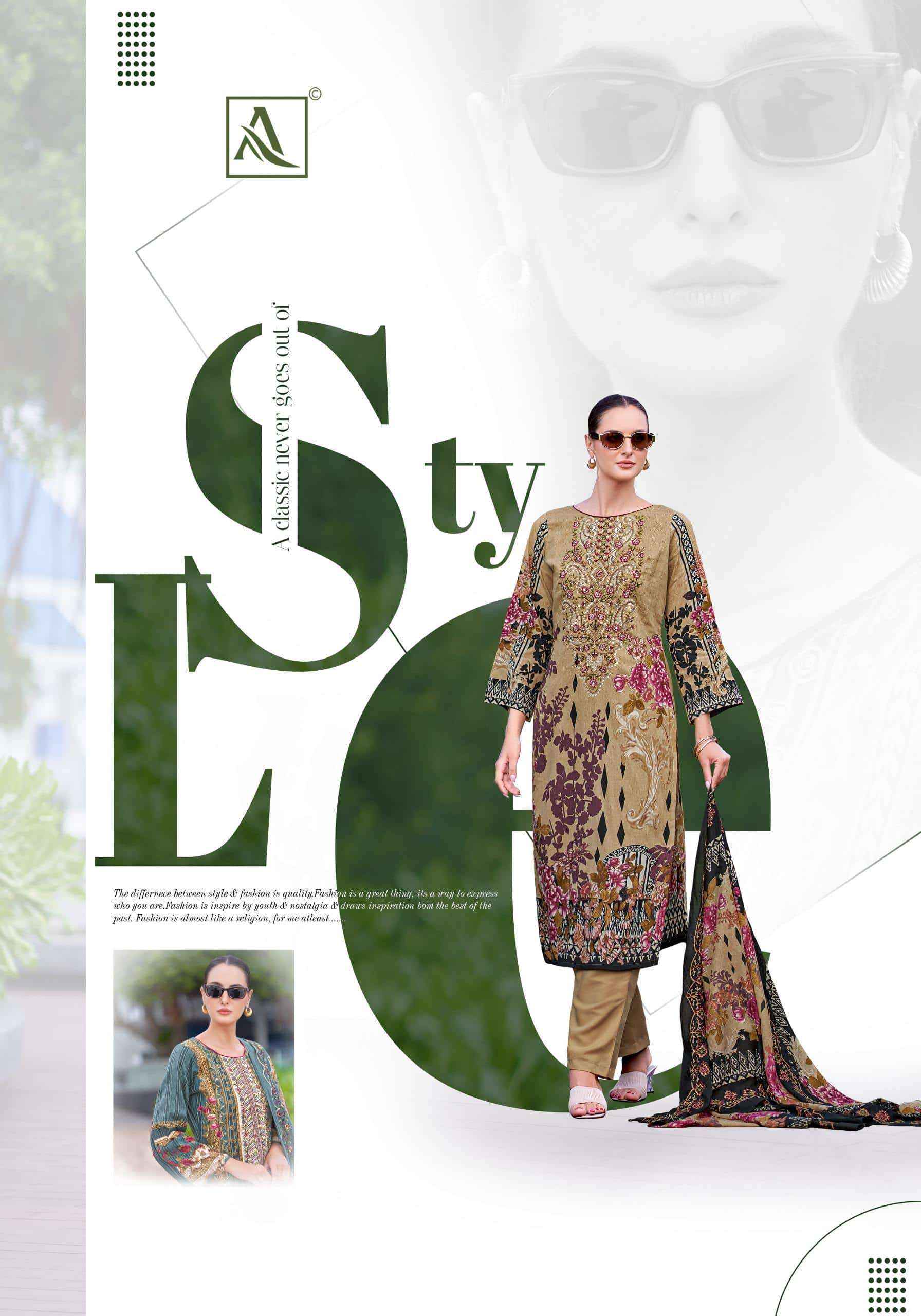 Alok Suit Anarkali Edition 8 Pure Cambric Cotton Pakistani Dress Material ( 8 Pcs Catalogue )