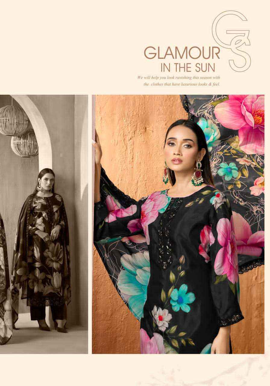 Alok Suit Fariha Black Edition 5 Digital Printed Muslin Dress Catalog Wholesalers