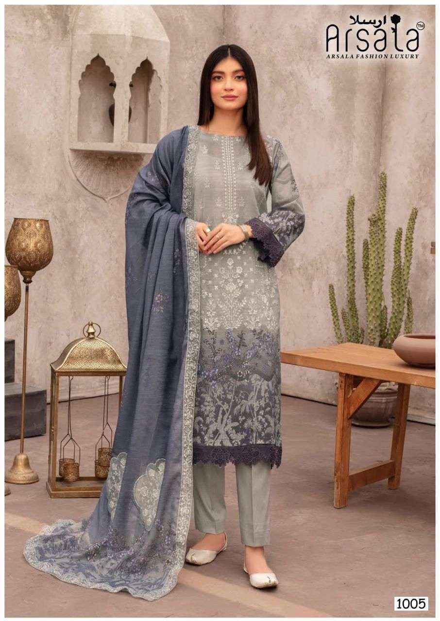 Arsala Fashion Amira Vol 10 Lawn Cotton Dress Material Wholesale Collection ( 6 Pcs Catalog )