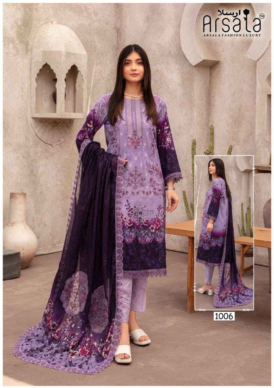 Arsala Fashion Amira Vol 10 Lawn Cotton Dress Material Wholesale Collection ( 6 Pcs Catalog )