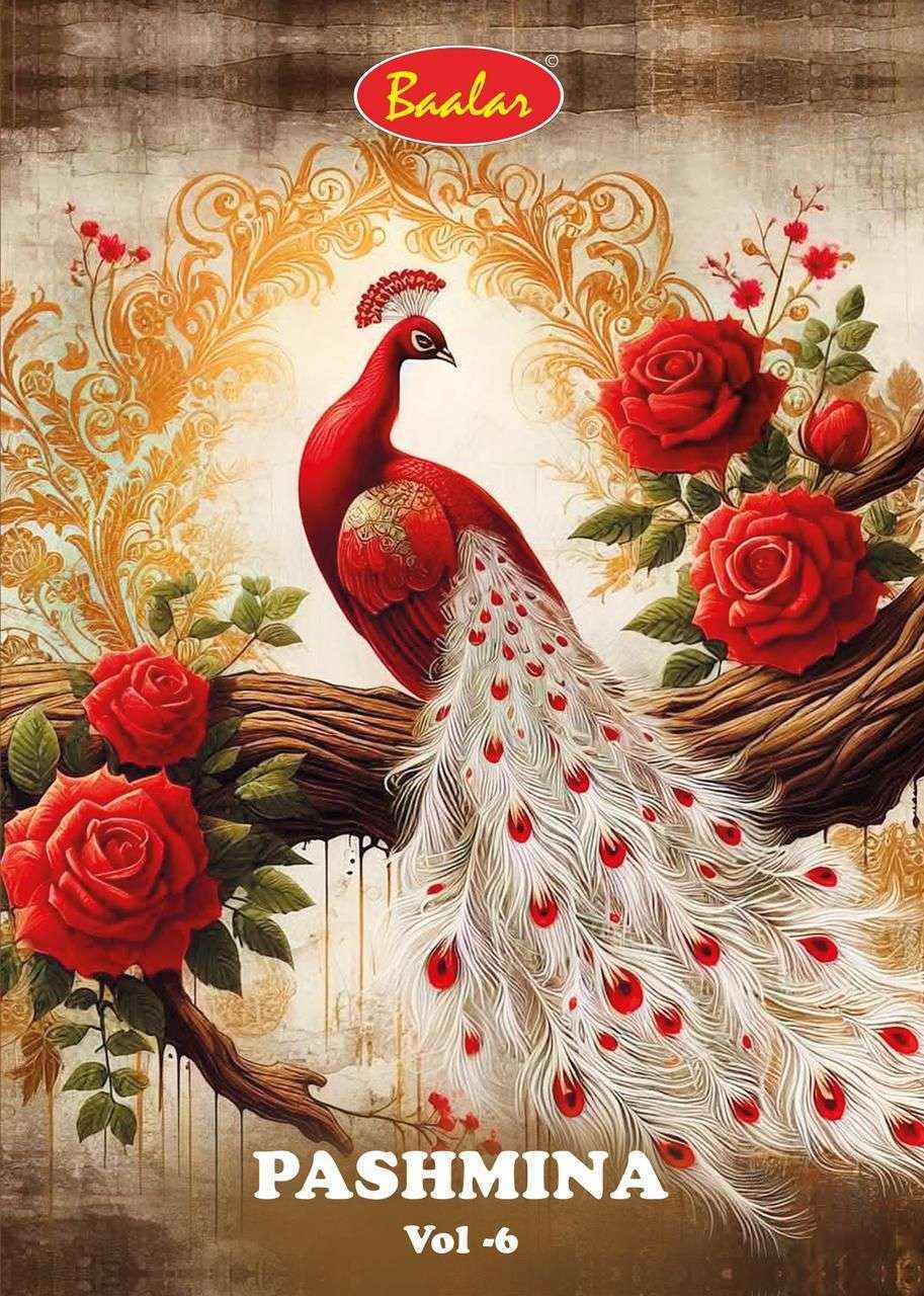 Baalar Pashmina Vol 6 Lawn Cotton Dress Material Collection ( 12 Pcs Catalog )