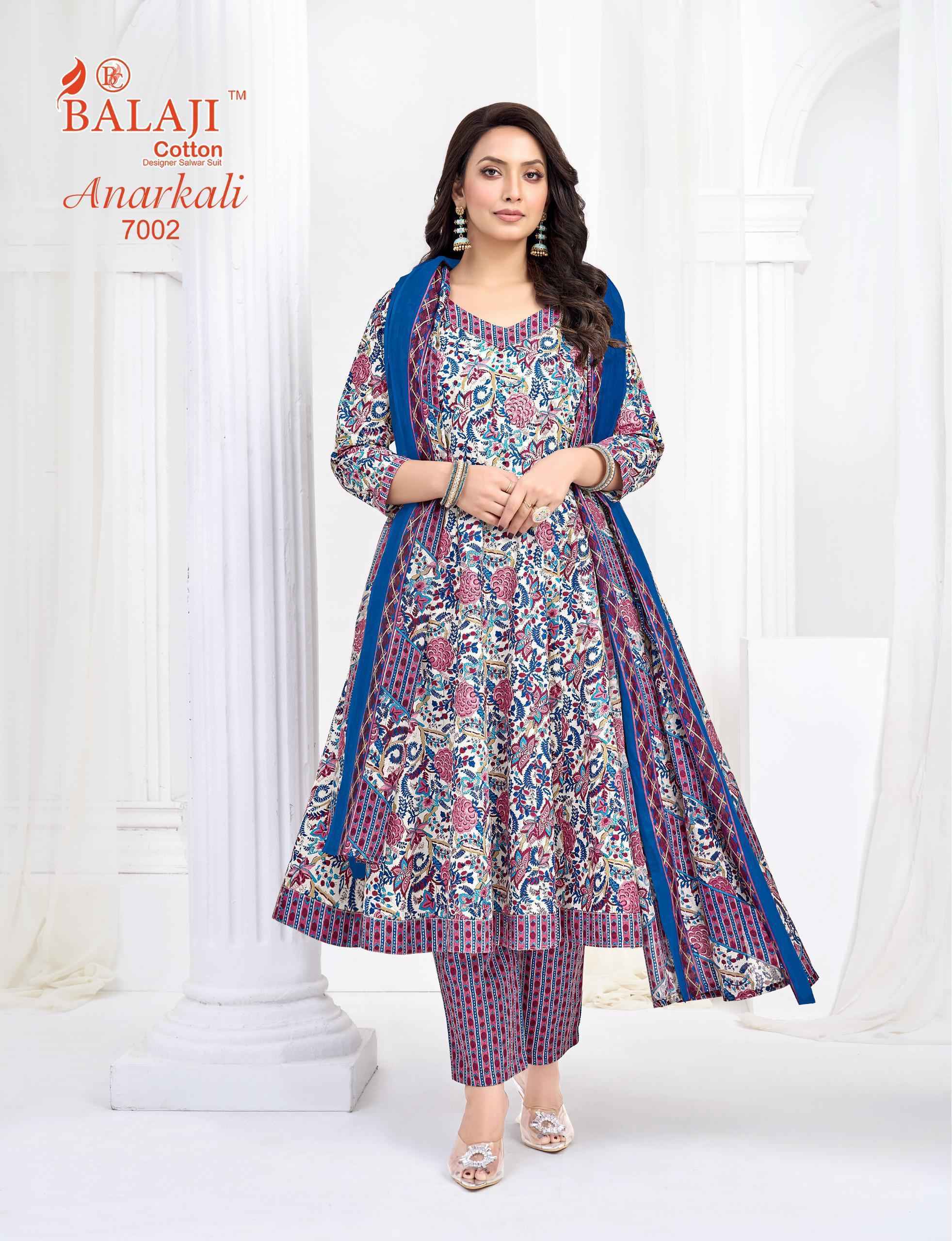 Balaji Anarkali Vol 7 Cotton Kurti Combo Collection ( 8 Pcs Catalog )