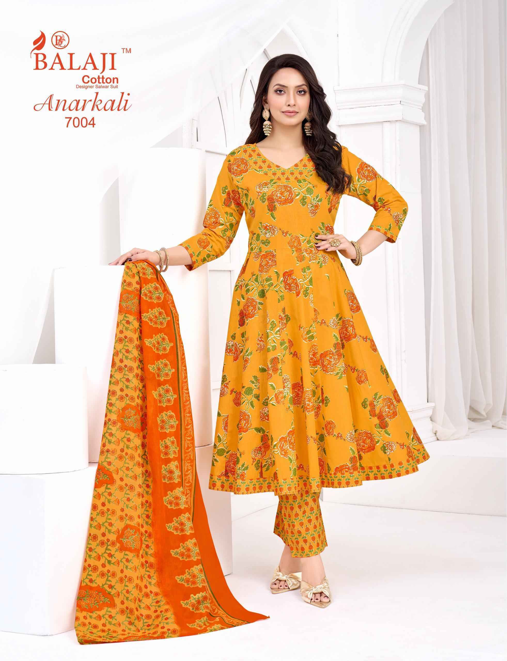 Balaji Anarkali Vol 7 Cotton Kurti Combo Collection ( 8 Pcs Catalog )