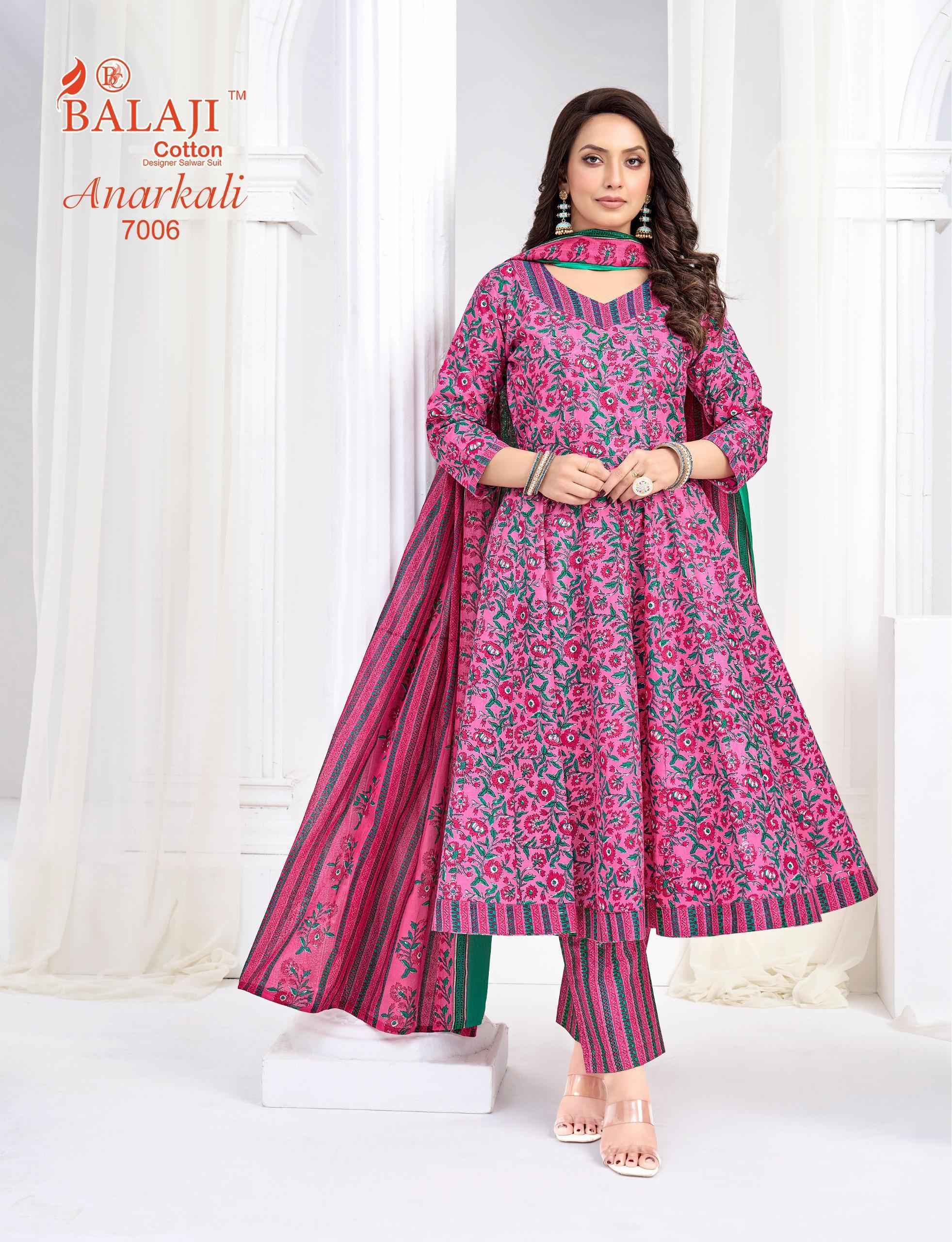 Balaji Anarkali Vol 7 Cotton Kurti Combo Collection ( 8 Pcs Catalog )