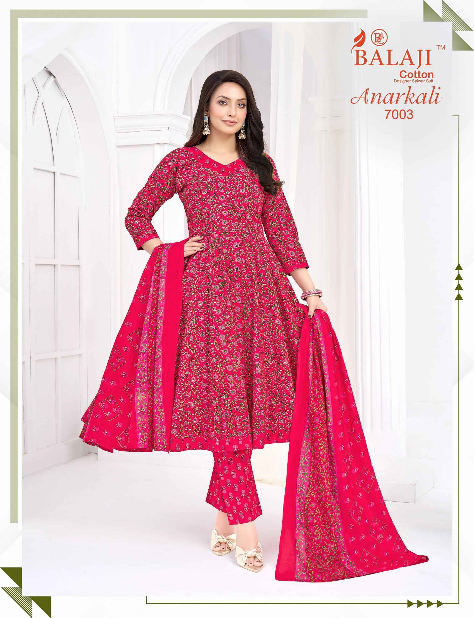 Balaji Anarkali Vol 7 Cotton Kurti Combo Collection ( 8 Pcs Catalog )