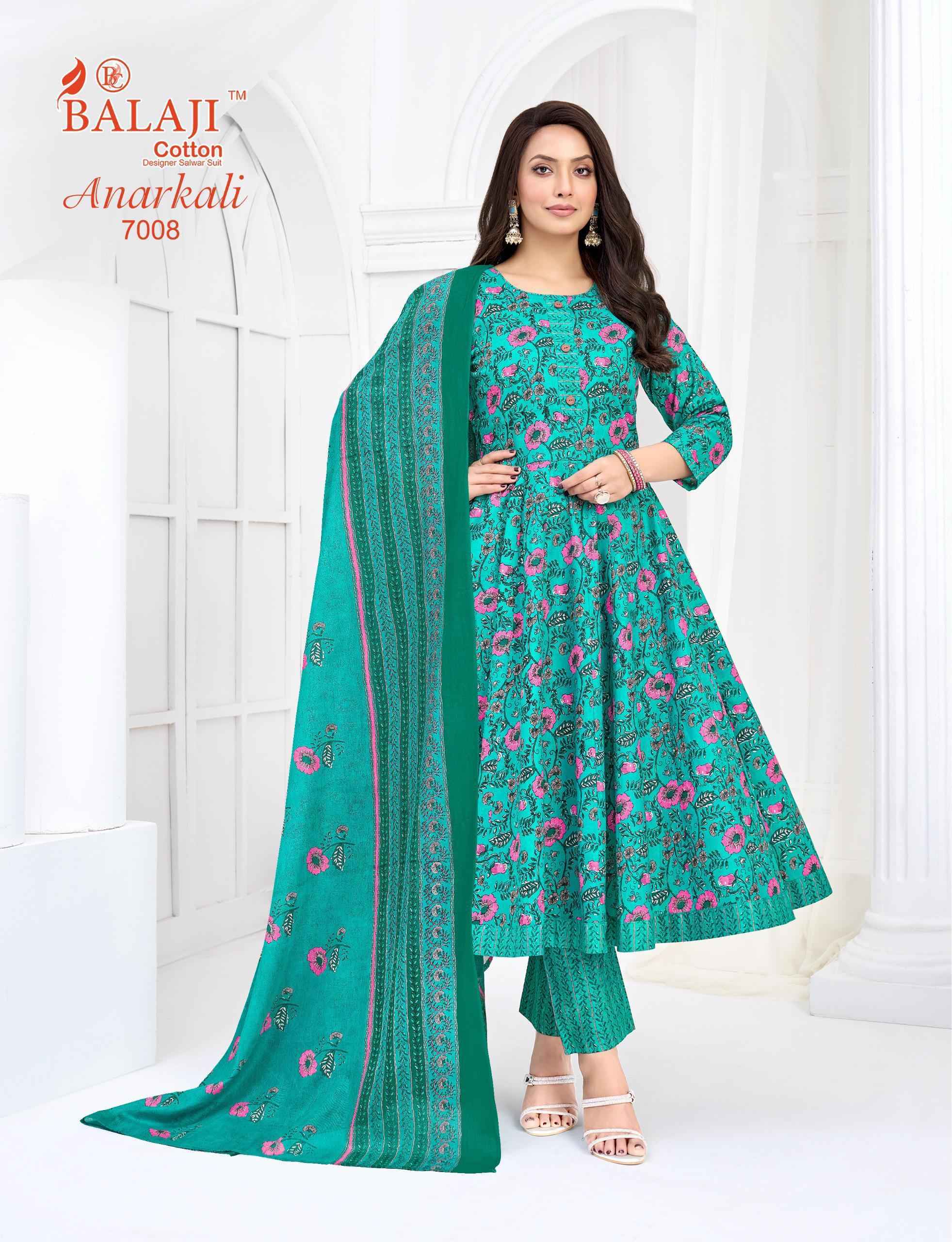 Balaji Anarkali Vol 7 Cotton Kurti Combo Collection ( 8 Pcs Catalog )