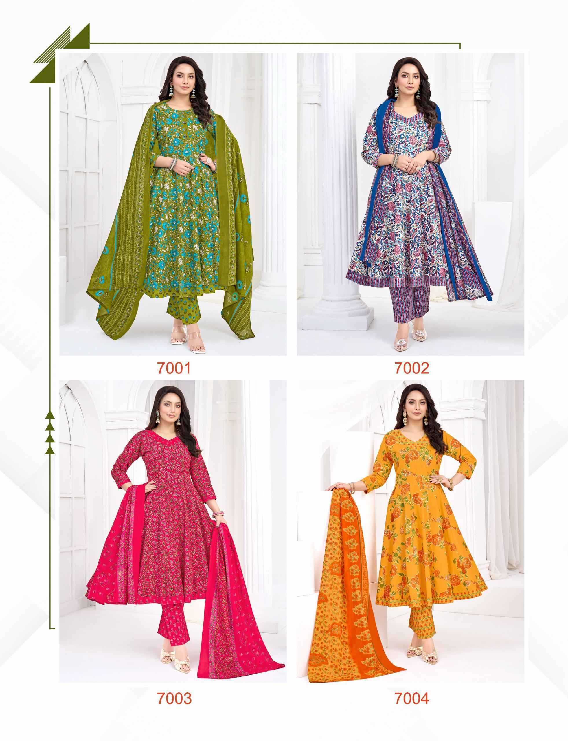 Balaji Anarkali Vol 7 Cotton Kurti Combo Collection ( 8 Pcs Catalog )