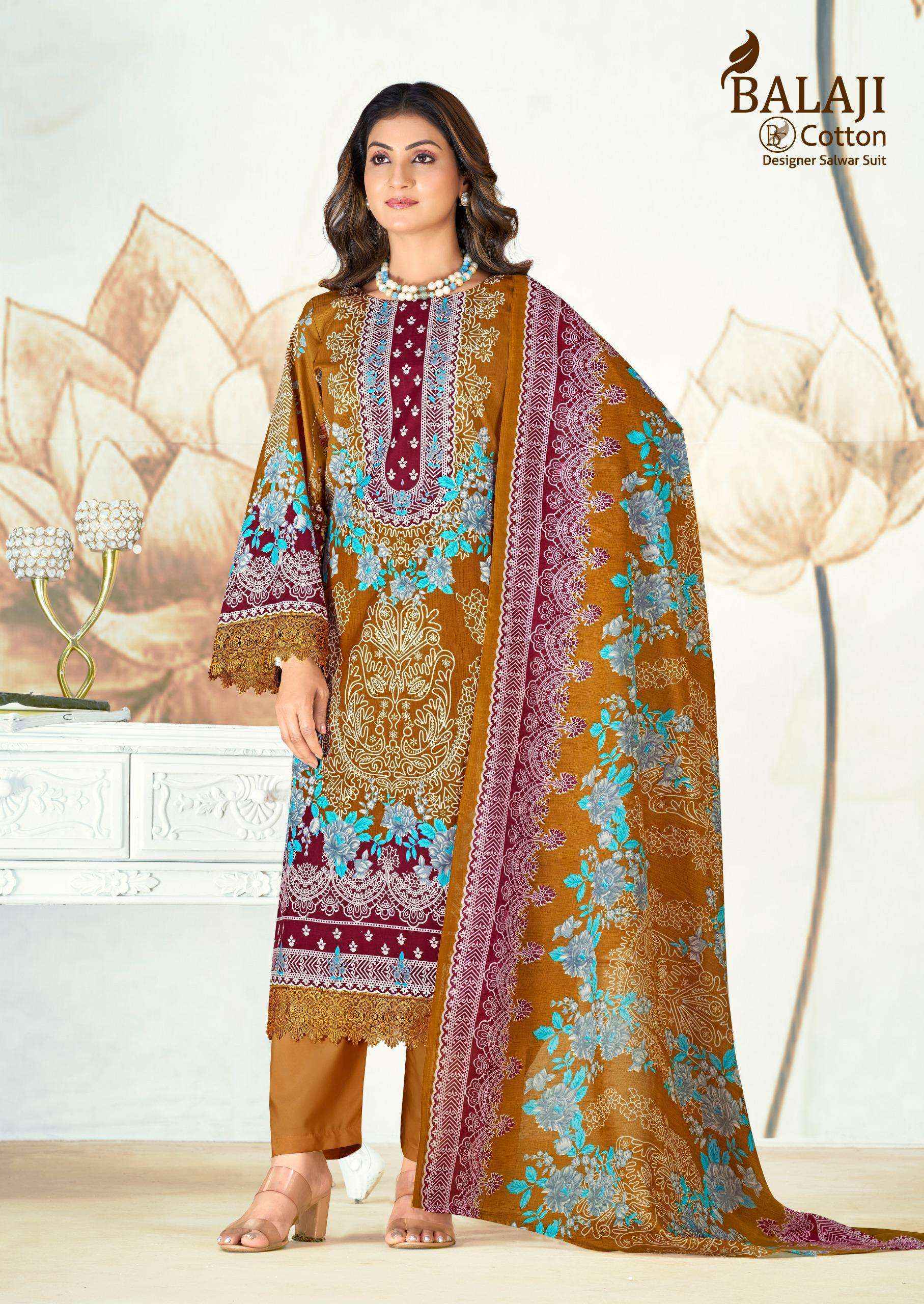 Balaji Jannat Cotton Dress Material New Catalogue Wholesale Price ( 8 pcs Catalogue )