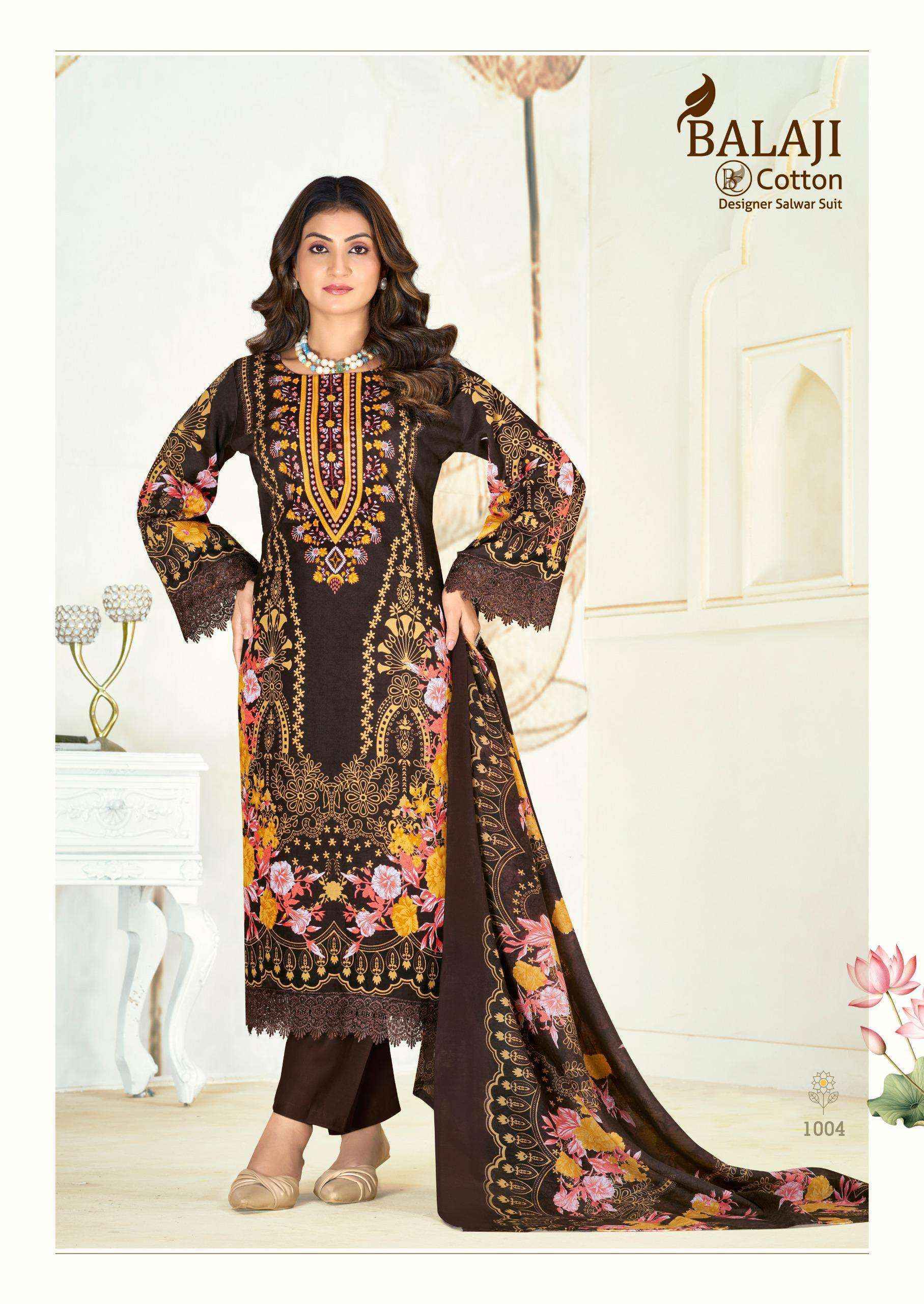 Balaji Jannat Cotton Dress Material New Catalogue Wholesale Price ( 8 pcs Catalogue )