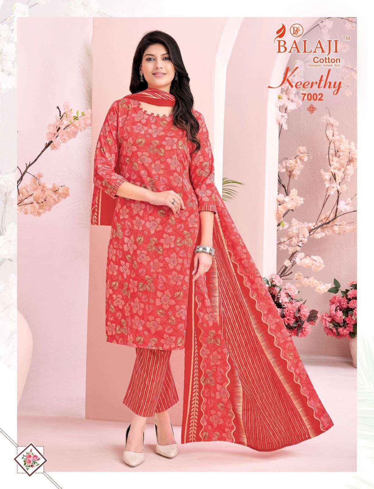 Balaji Keerthy Vol 7 Cotton Kurti Combo Collection ( 10 Pcs Catalog )