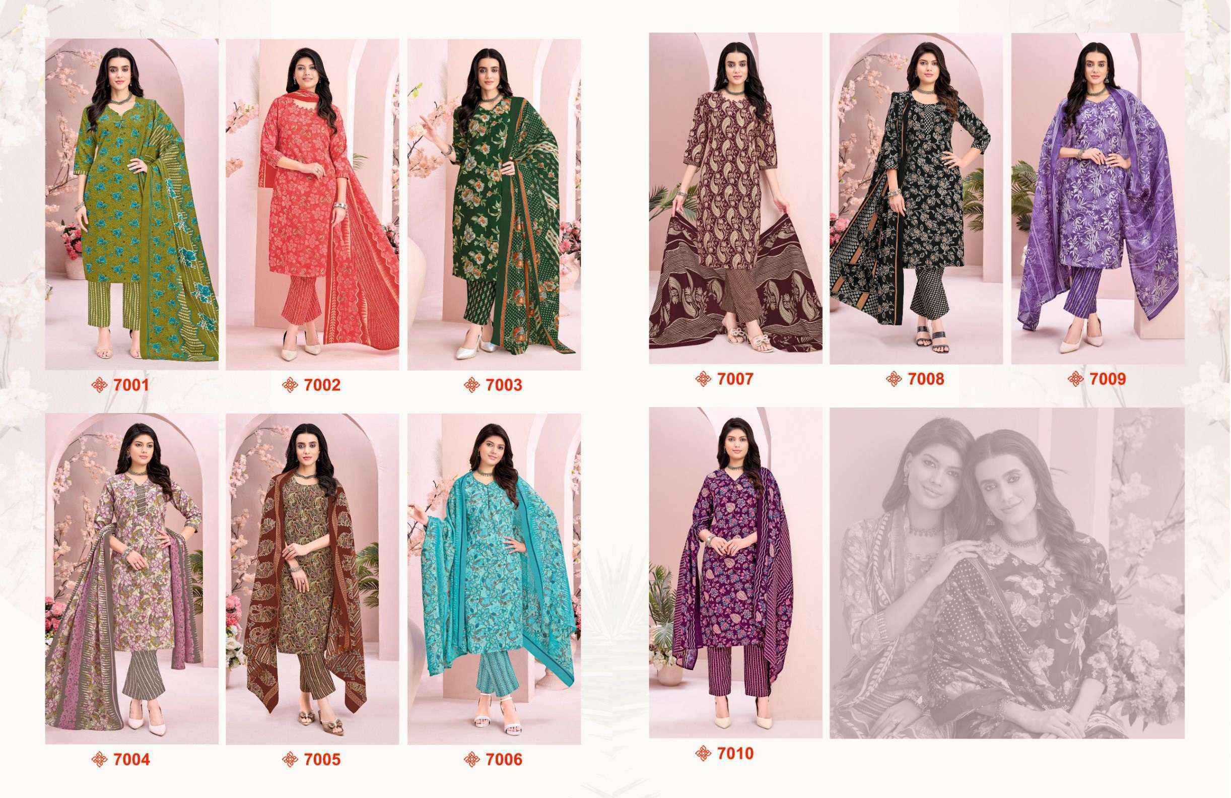 Balaji Keerthy Vol 7 Cotton Kurti Combo Collection ( 10 Pcs Catalog )