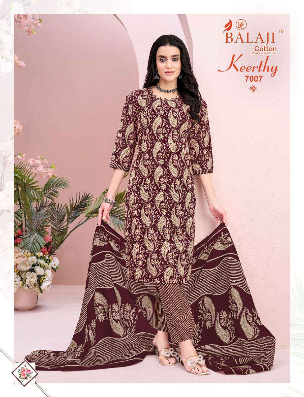 Balaji Keerthy Vol 7 Cotton Kurti Combo Collection ( 10 Pcs Catalog )