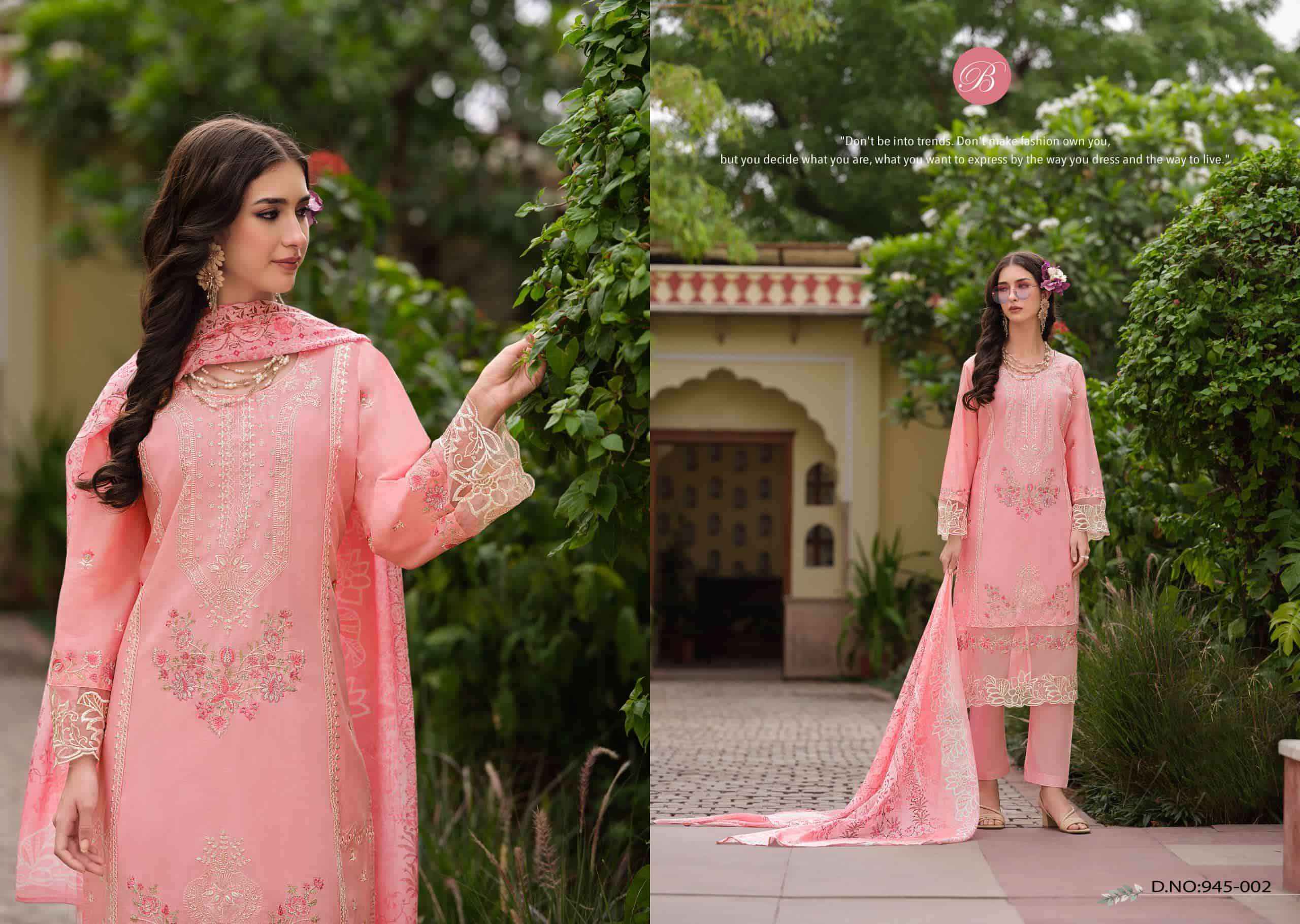 Belliza Jade Ombre Vol 2 Pure Cotton Dress Material Surat Wholesaler ( 6 Pcs Catalogue )