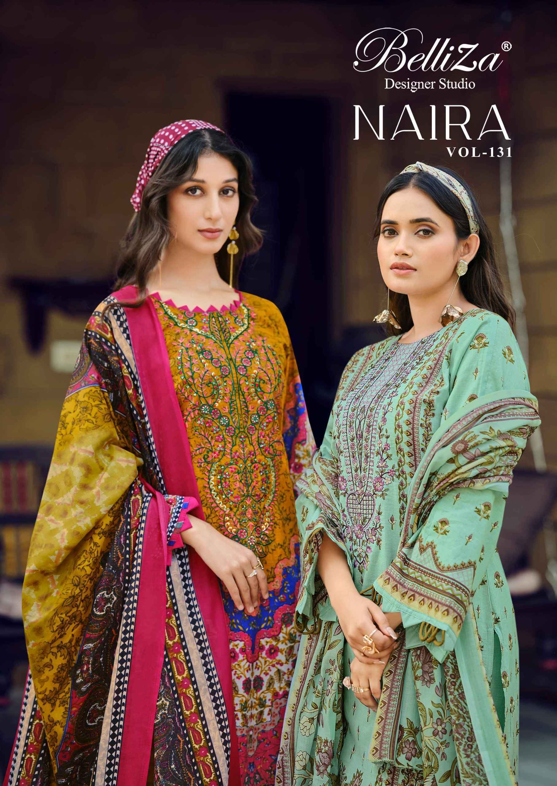 Belliza Naira Vol 131 Cotton Dress Material Collection ( 8 Pcs Catalog )