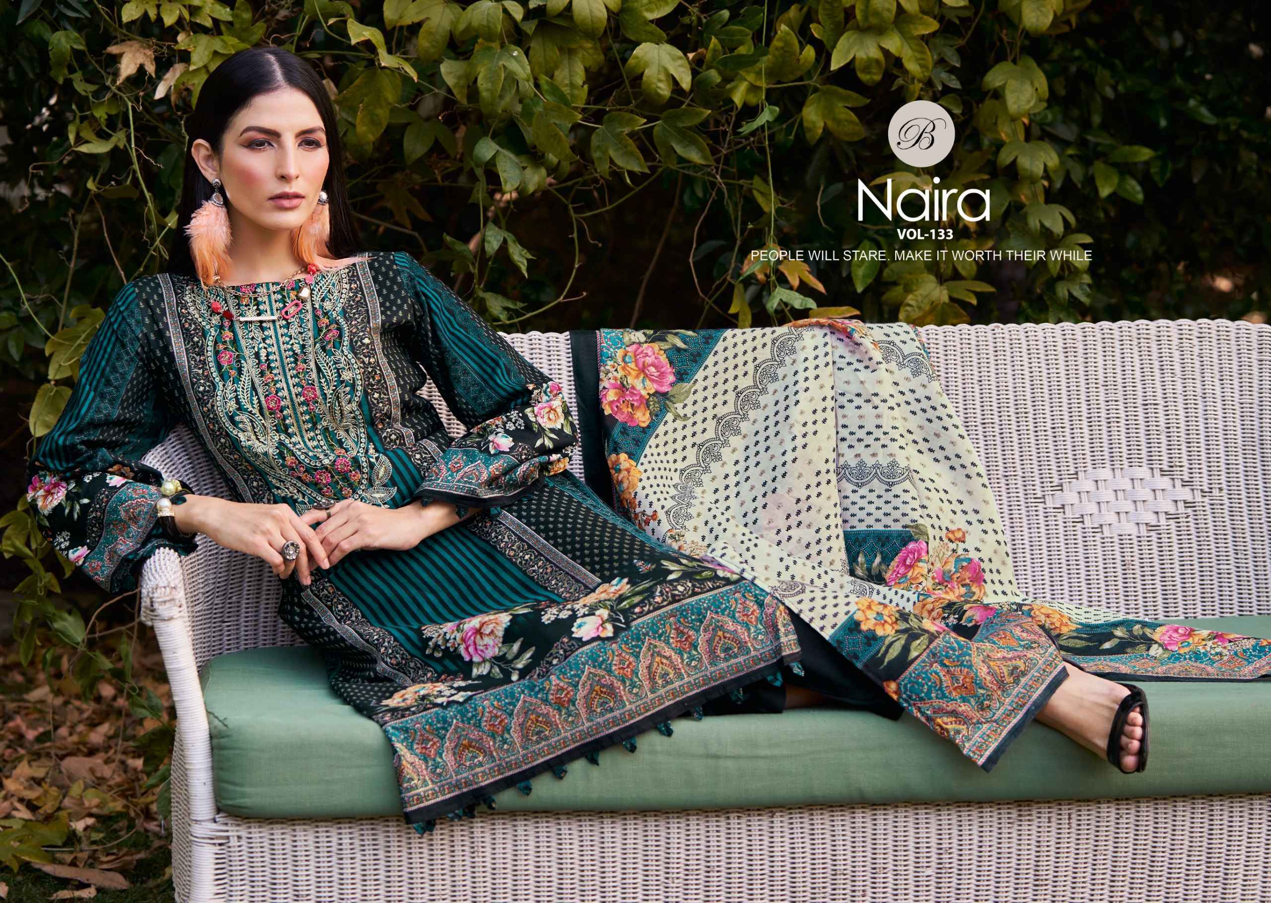 Belliza Naira Vol 133 Cotton Dress Material Wholesale Collection ( 8 Pcs Catalog )