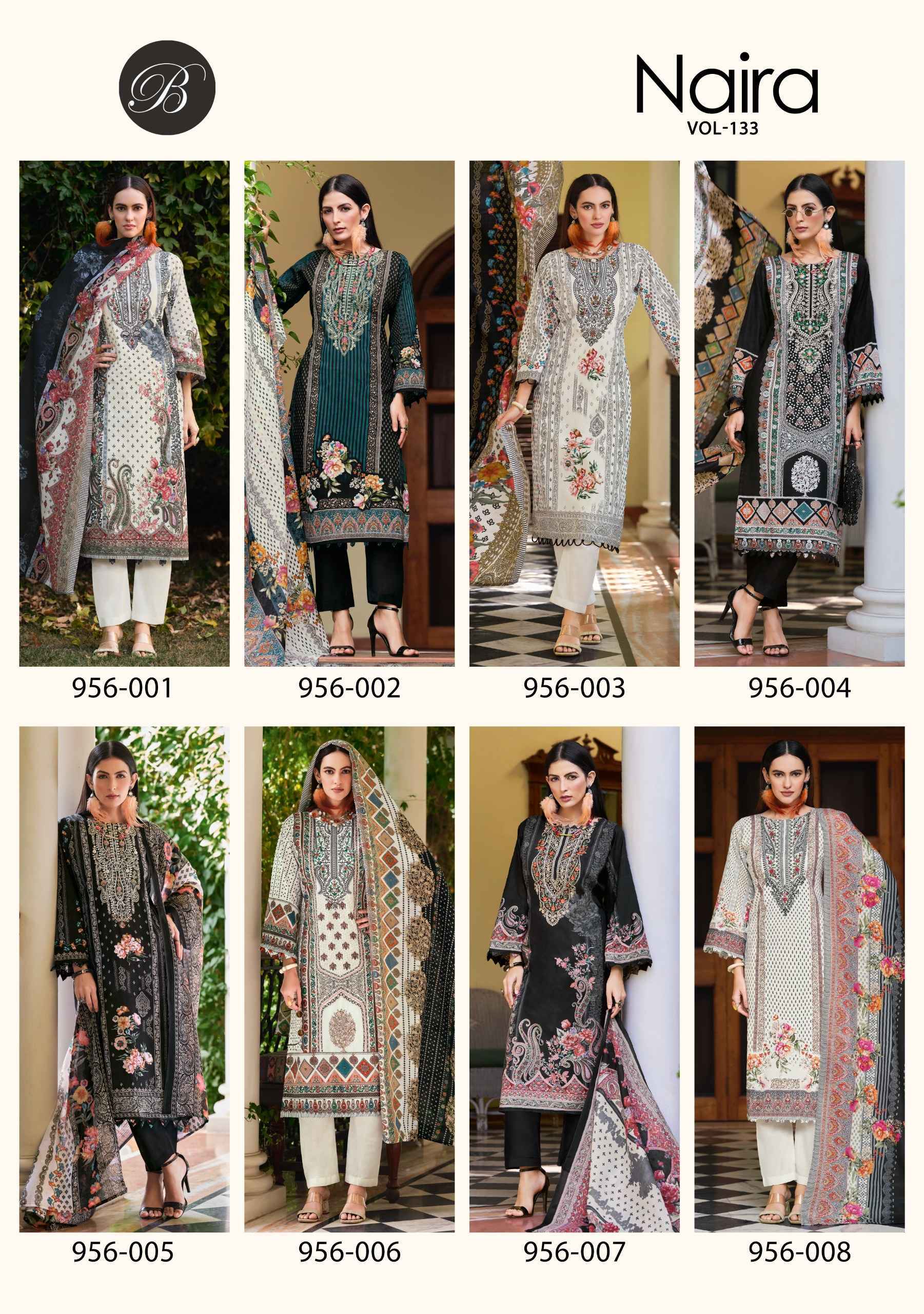Belliza Naira Vol 133 Cotton Dress Material Wholesale Collection ( 8 Pcs Catalog )