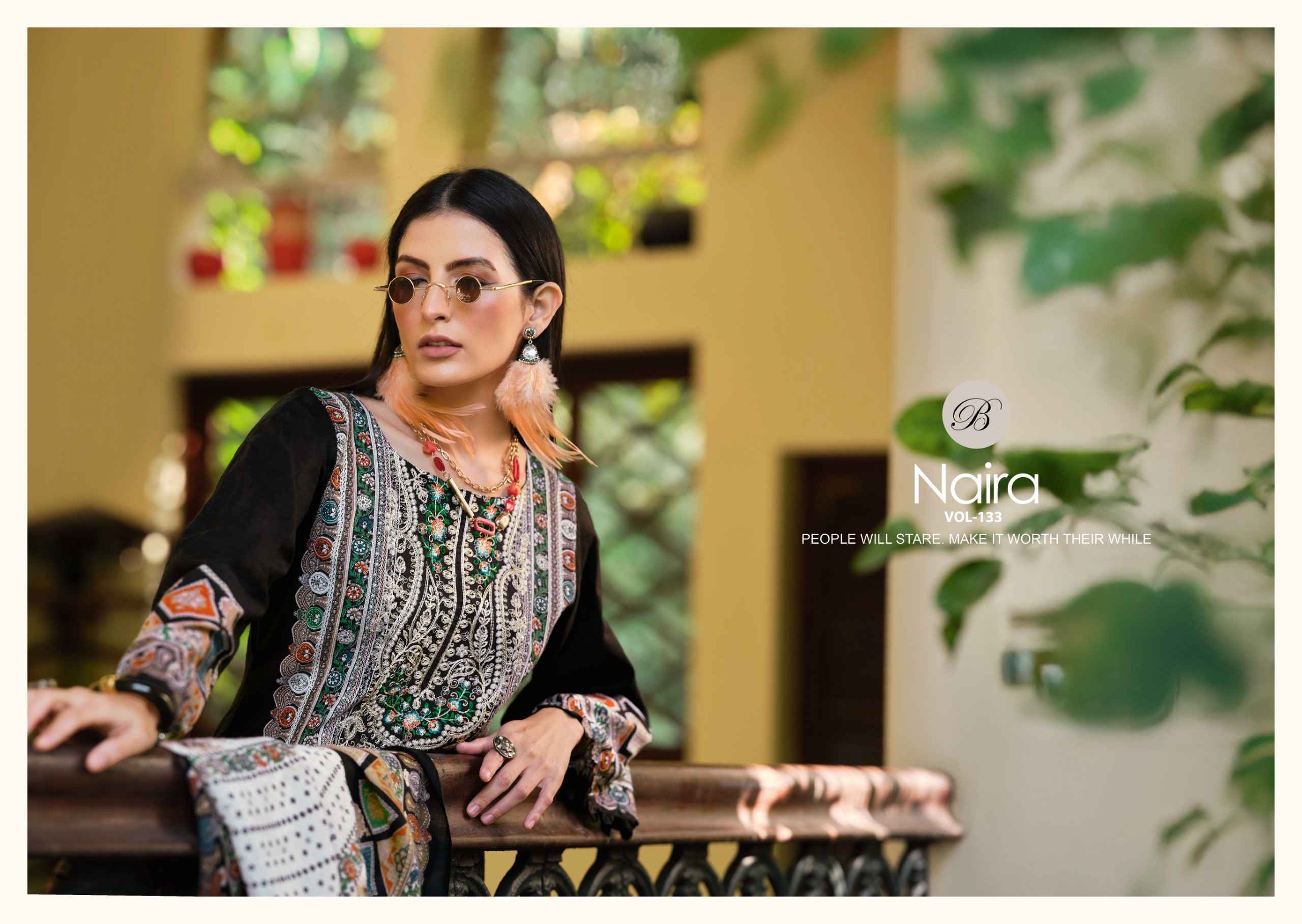 Belliza Naira Vol 133 Cotton Dress Material Wholesale Collection ( 8 Pcs Catalog )