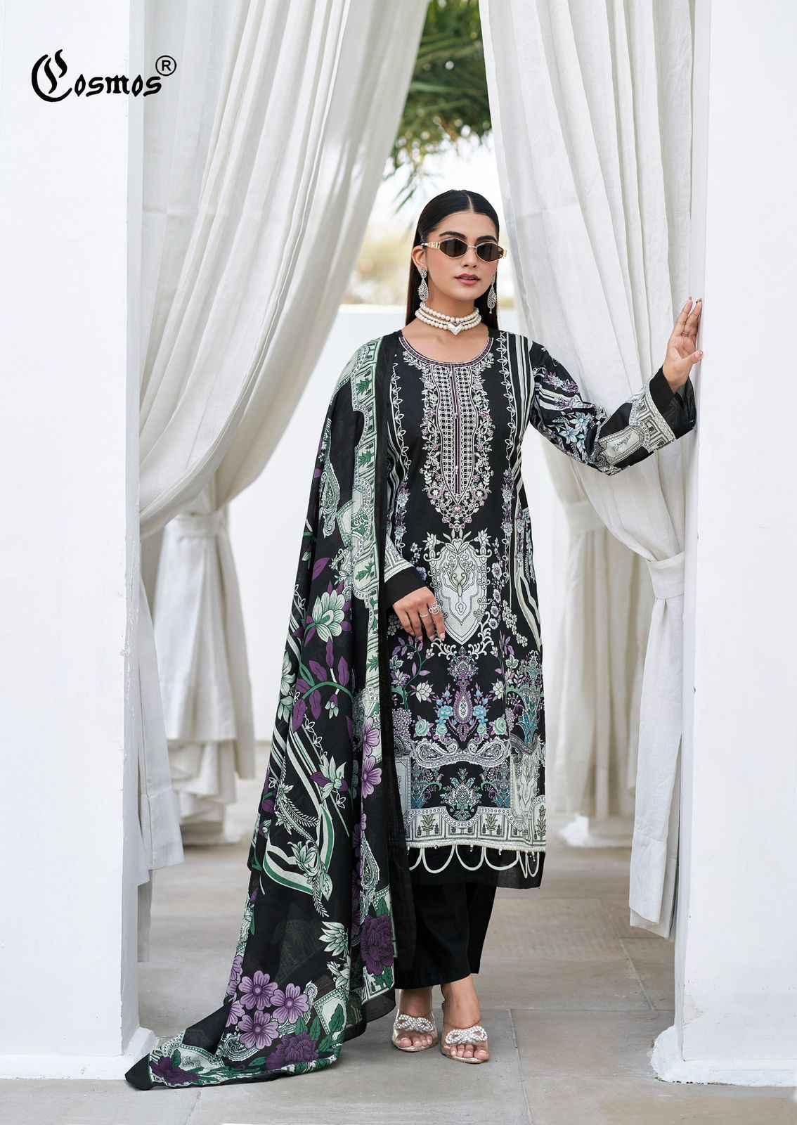 Cosmos Bliss Lawn Vol 3 Lawn Cotton Suits Wholesale Catalogue Price ( 8 pcs Catalogue )