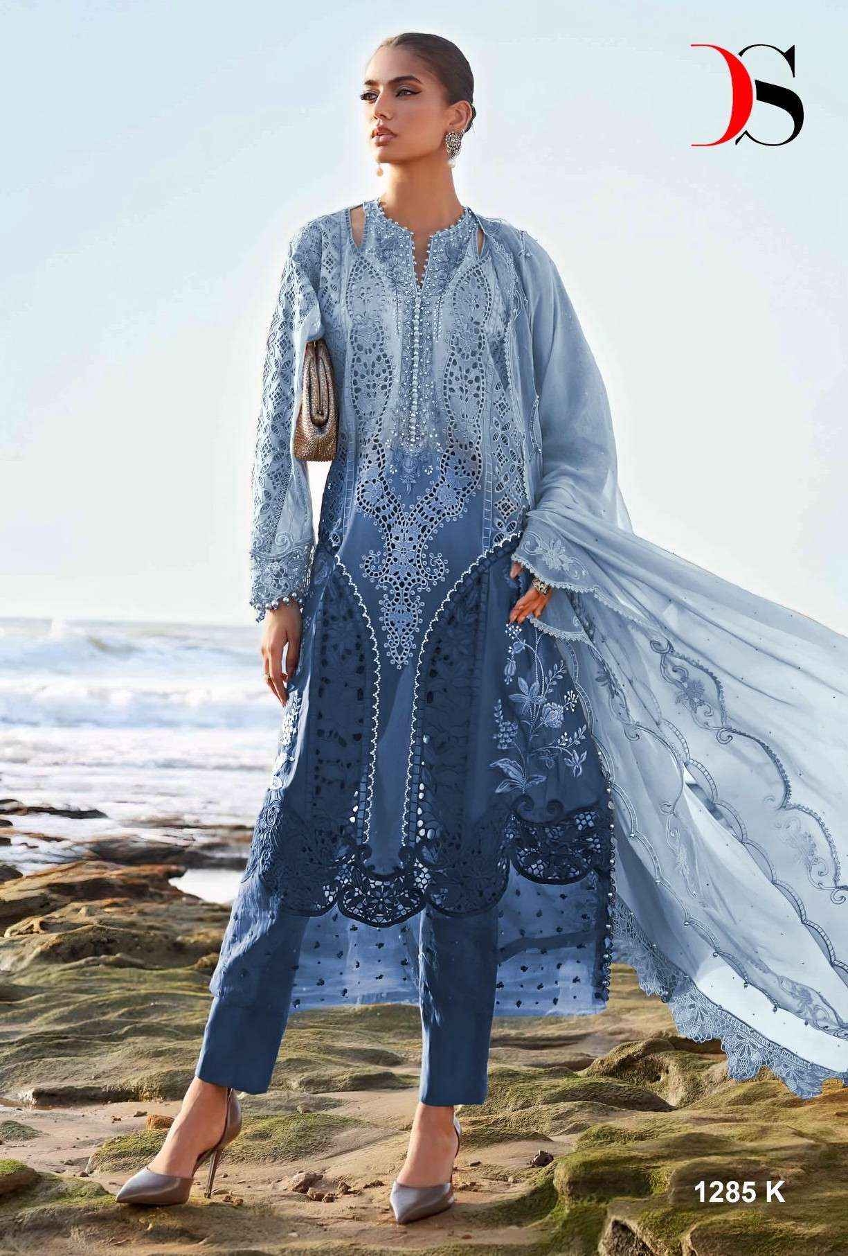 Deepsy 1285 Ijklm Exclusive Cotton Dress Material Collection ( 5 Pcs Catalog )