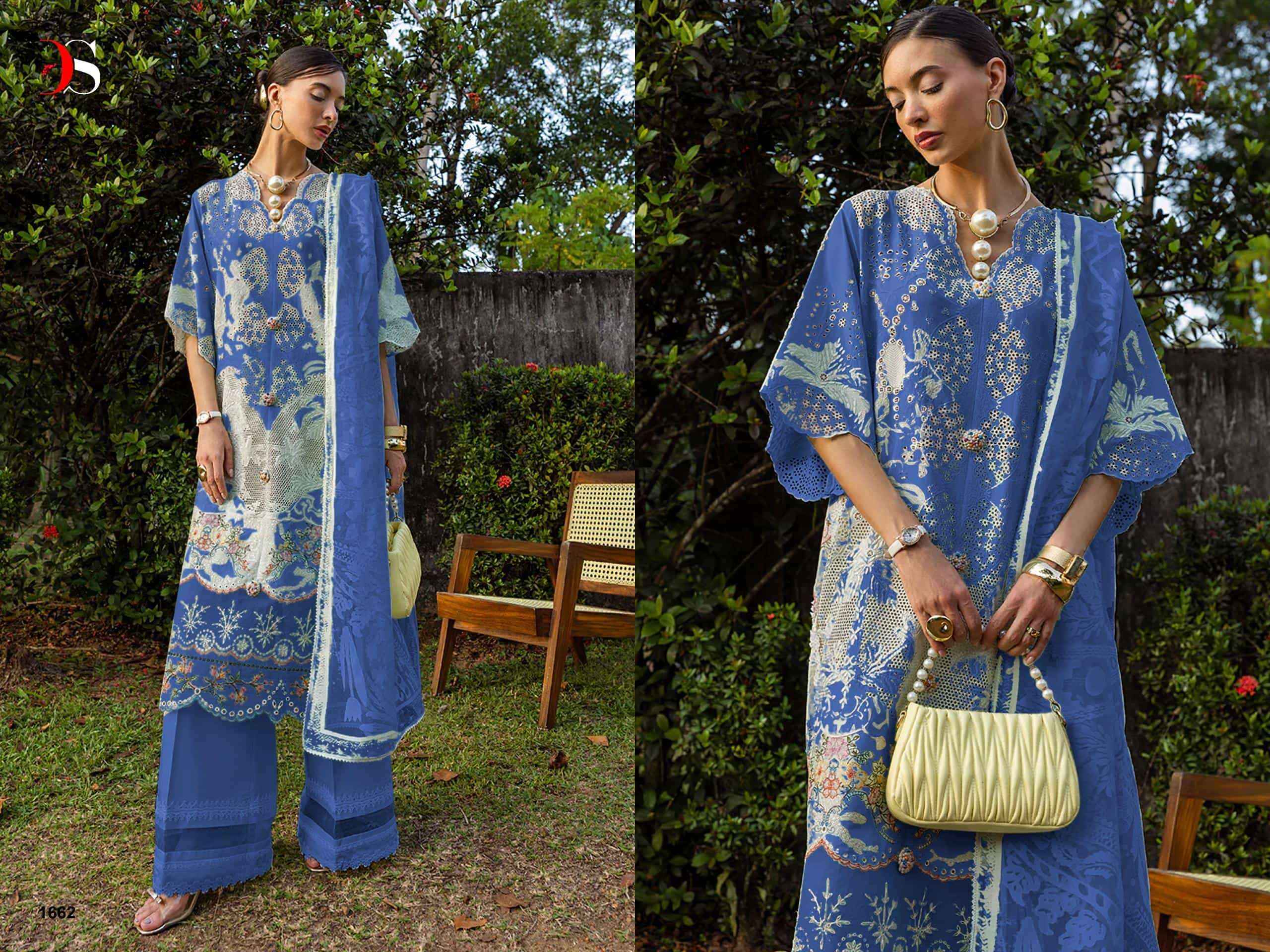 Deepsy Esmel Luxury Lawn Pure Cotton Pakistani Dress Material Wholesale Collection ( 6 Pcs Catalog )