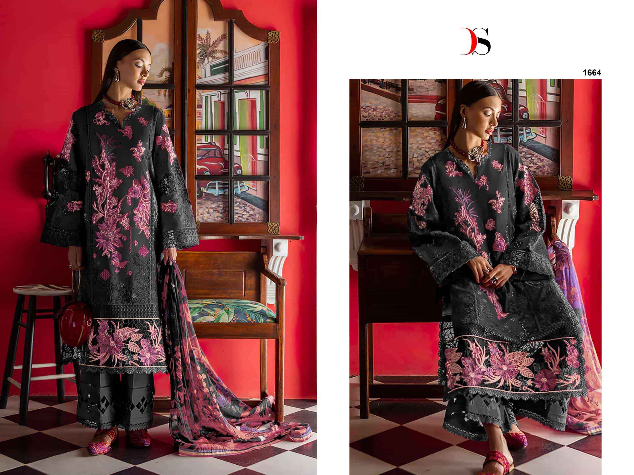 Deepsy Esmel Luxury Lawn Pure Cotton Pakistani Dress Material Wholesale Collection ( 6 Pcs Catalog )