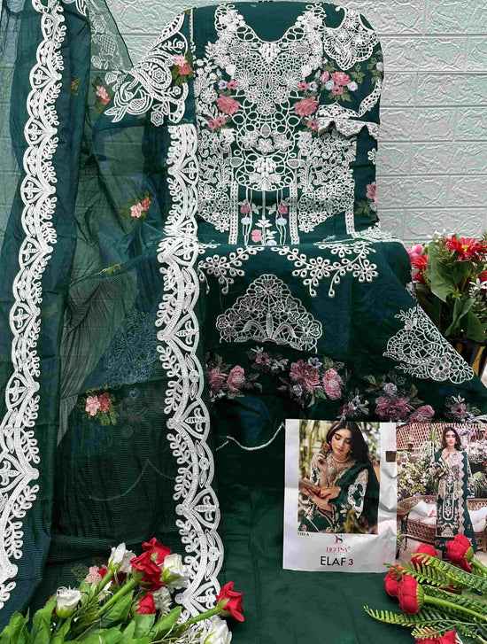 Deepsy Suits Elaf 1393 Pure Cotton Pakistani Dress Material Wholesale Price ( 4 Pcs Catalogue )