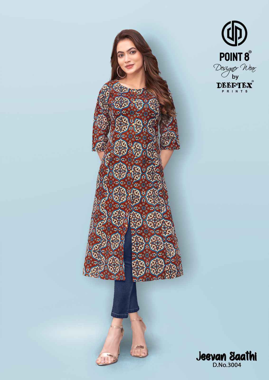Deeptex Jeevan Saathi Vol 3 Cotton Kurti Collection ( 10 Pcs Catalog )