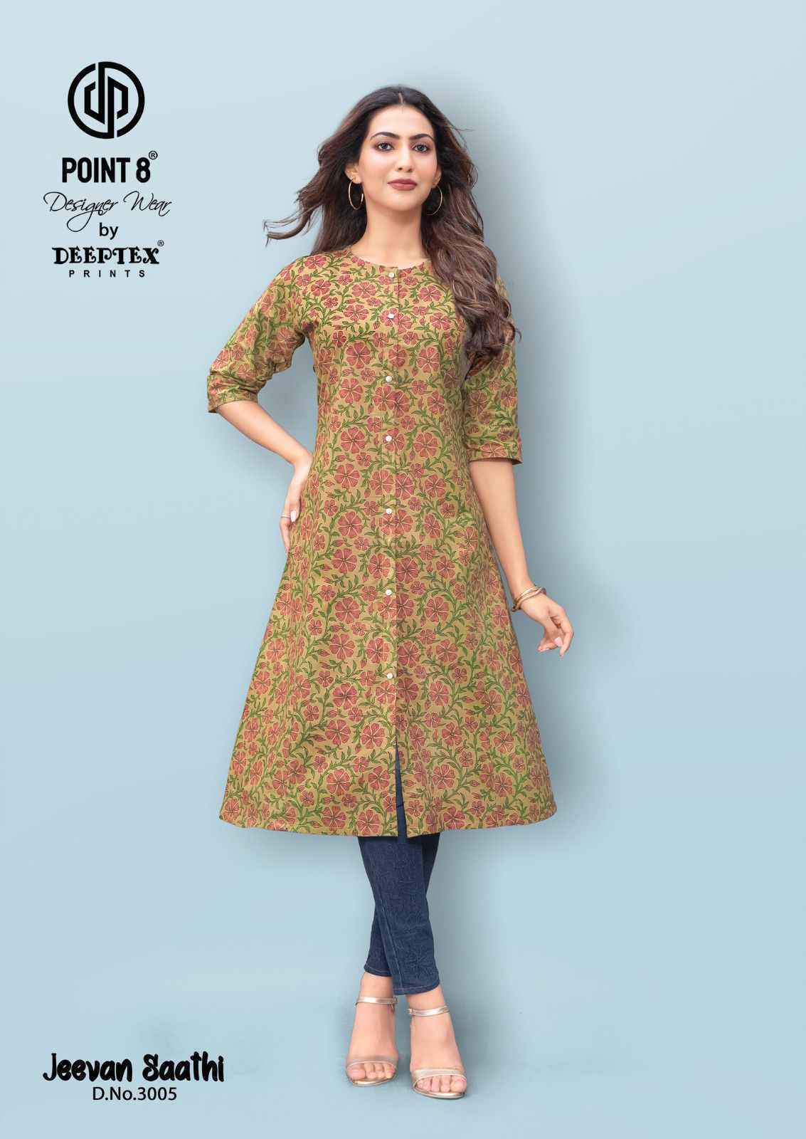 Deeptex Jeevan Saathi Vol 3 Cotton Kurti Collection ( 10 Pcs Catalog )