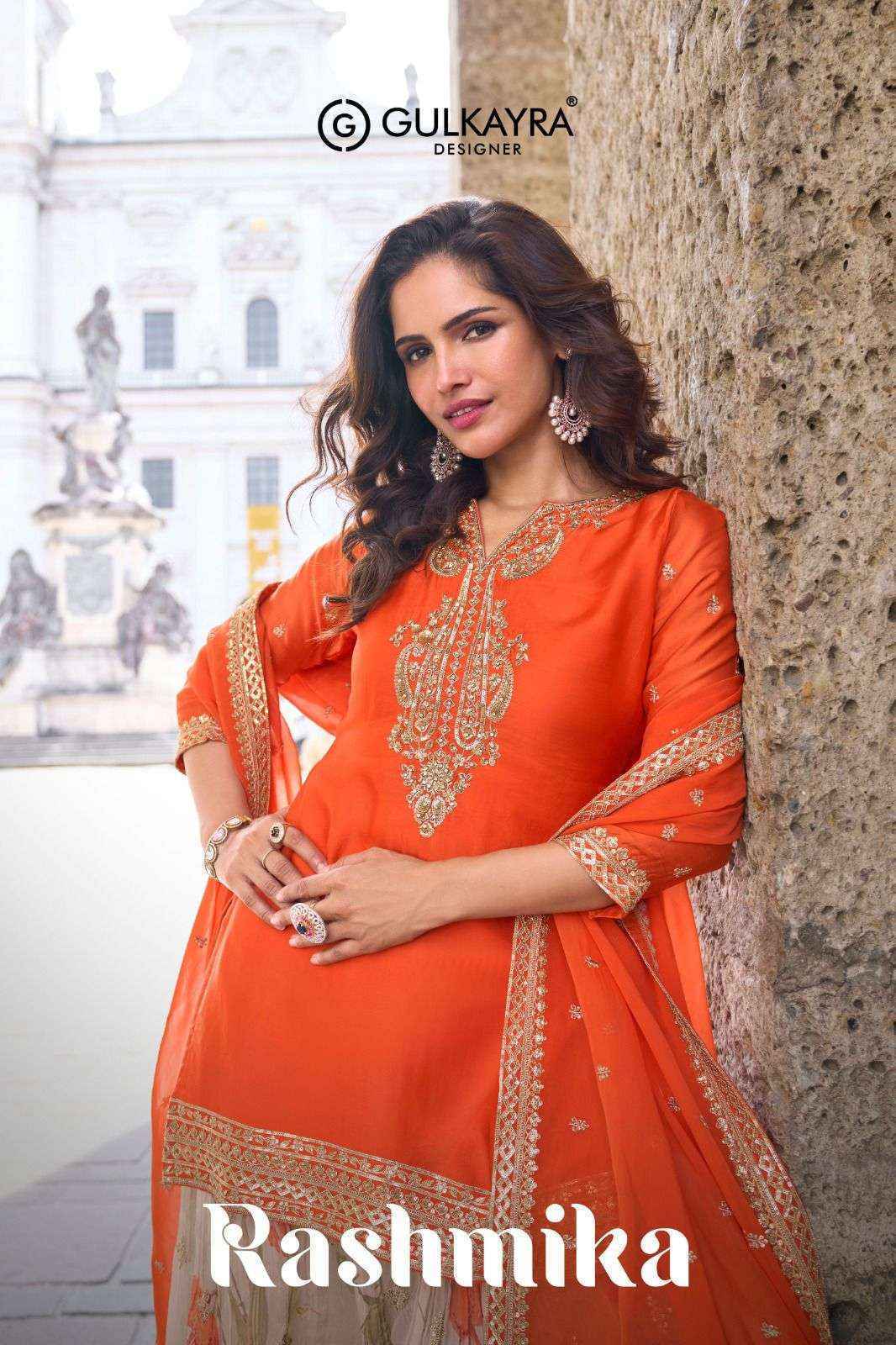 Gulkayra Rashmika Readymade Chinon Dress Collection ( 3 Pcs Catalog )