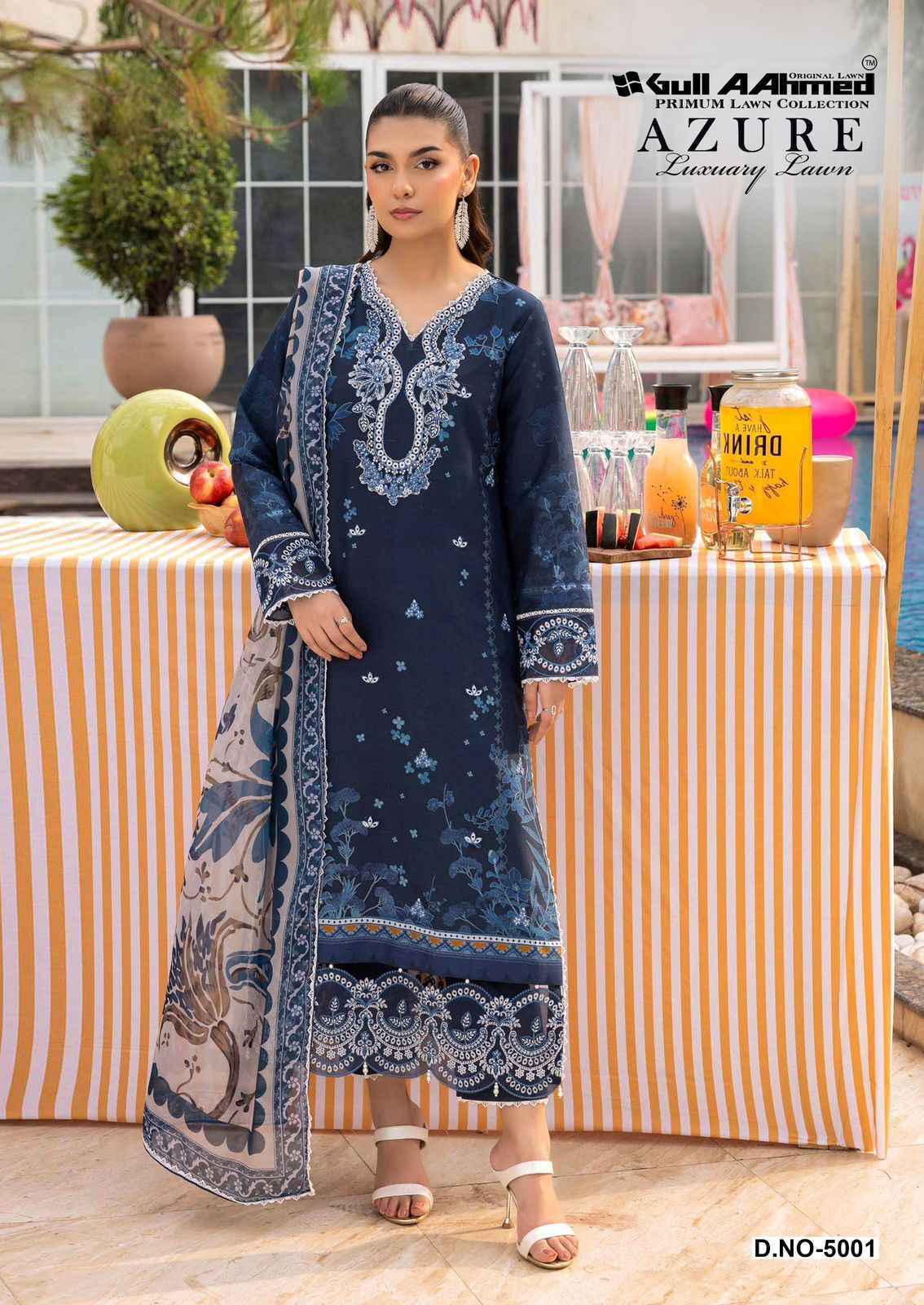 Gull Aahmed Azure Vol 5 Cambric Cotton Dress Material Wholesale Collection ( 6 Pcs Catalog )