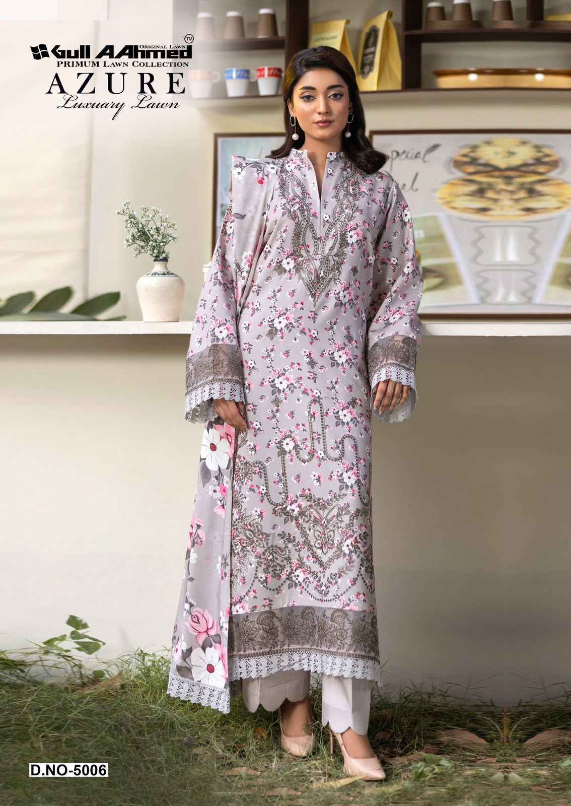 Gull Aahmed Azure Vol 5 Cambric Cotton Dress Material Wholesale Collection ( 6 Pcs Catalog )