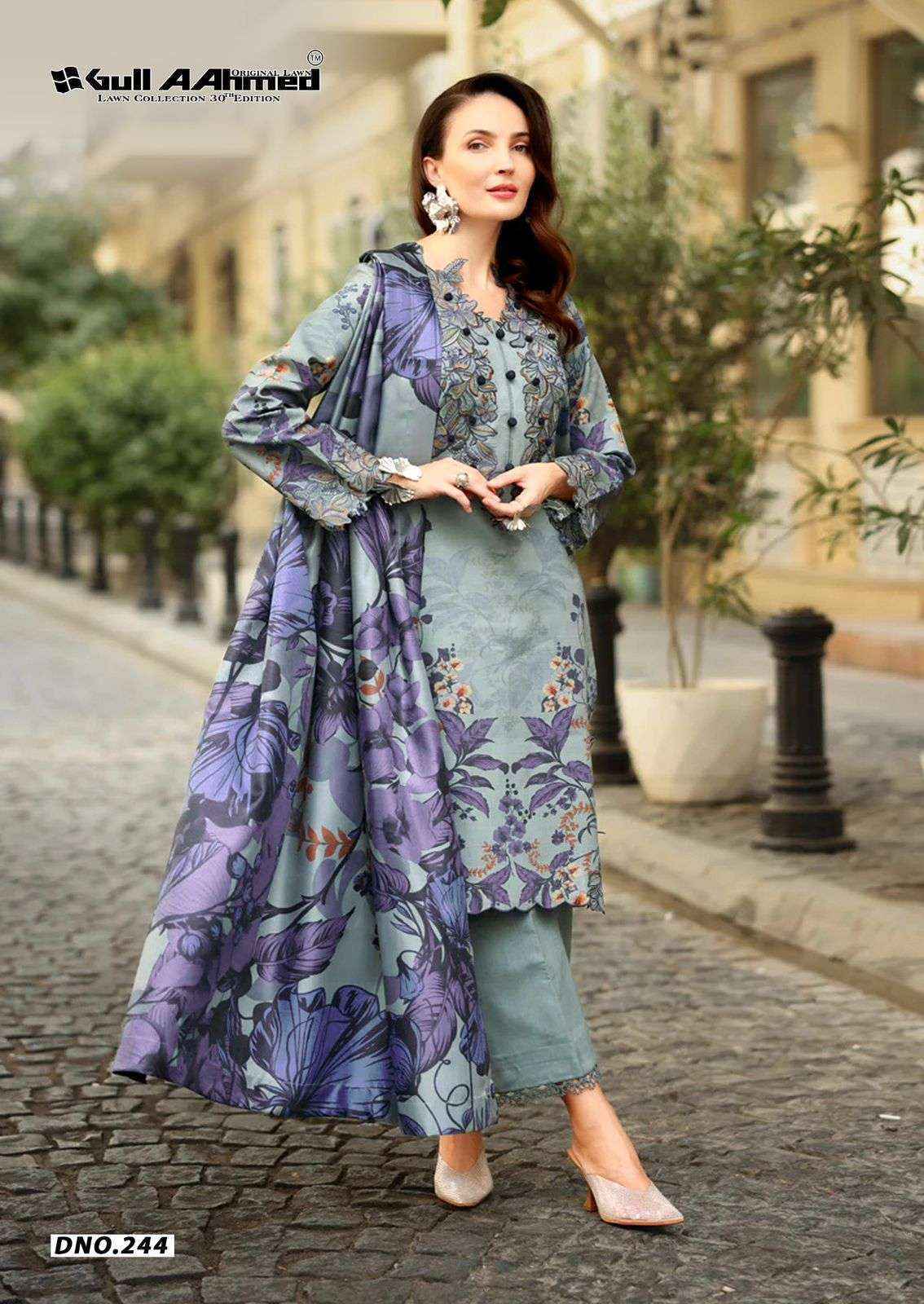 Gull Ahmed Lawn Collection Vol 30 Cambric Cotton Dress Material ( 6 Pc Catalouge )