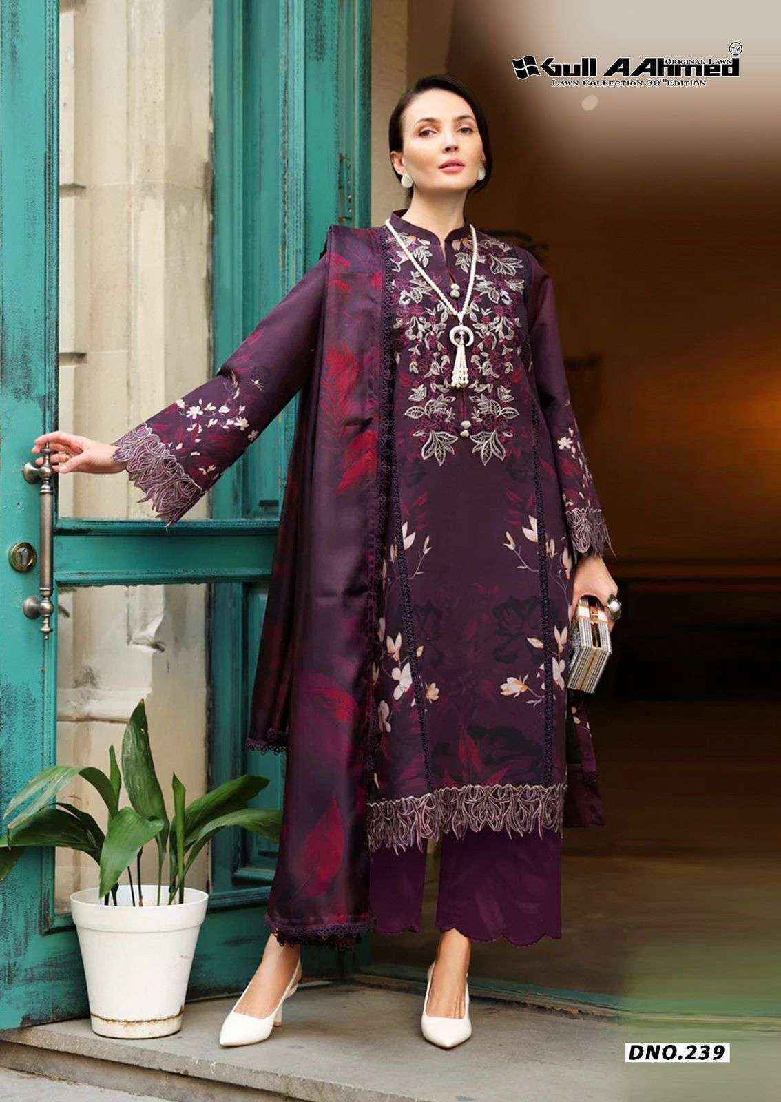 Gull Ahmed Lawn Collection Vol 30 Cambric Cotton Dress Material ( 6 Pc Catalouge )